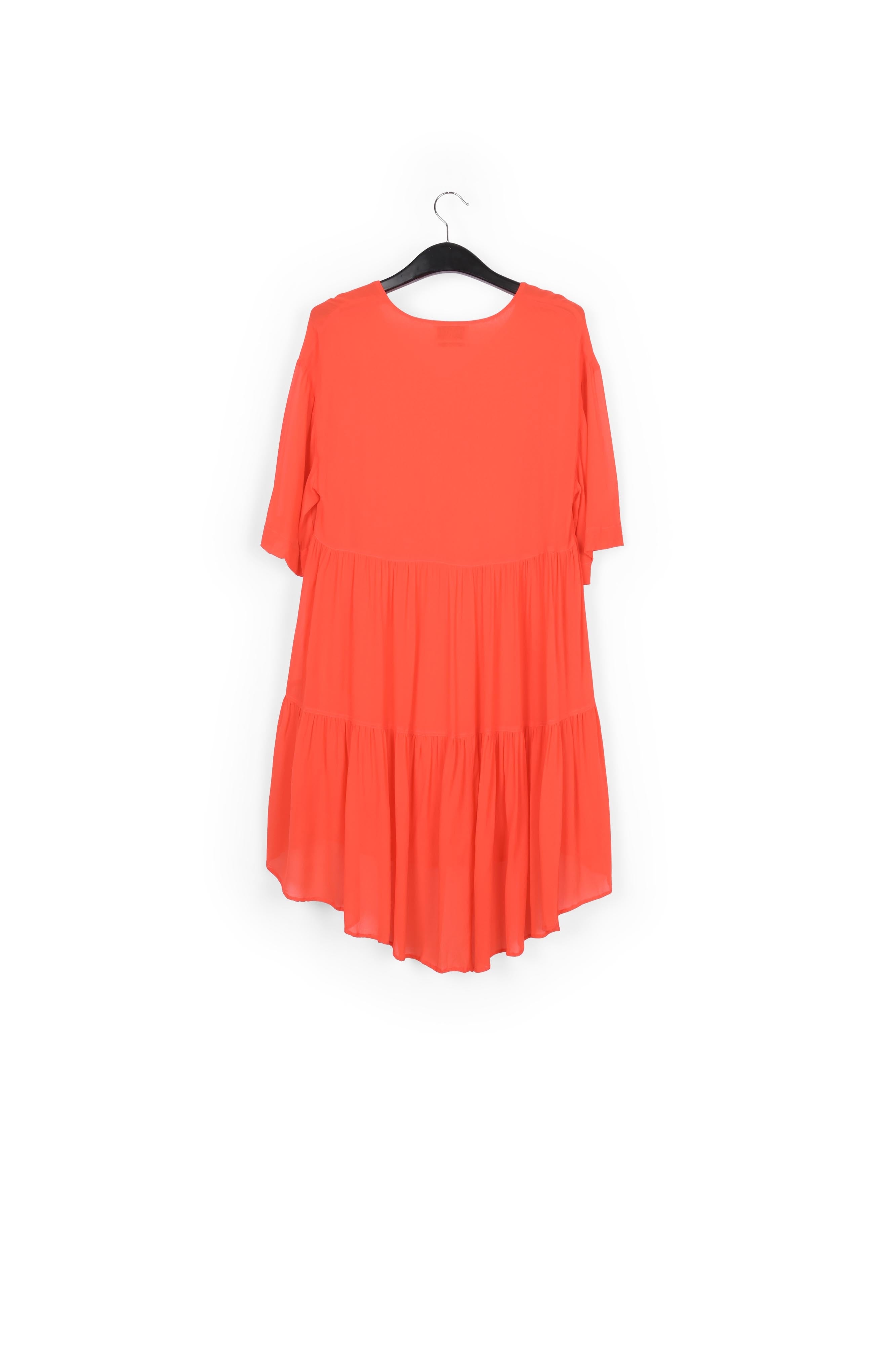 Orange tiered mini dress RE—SSENTIEL | Essentiel second hand