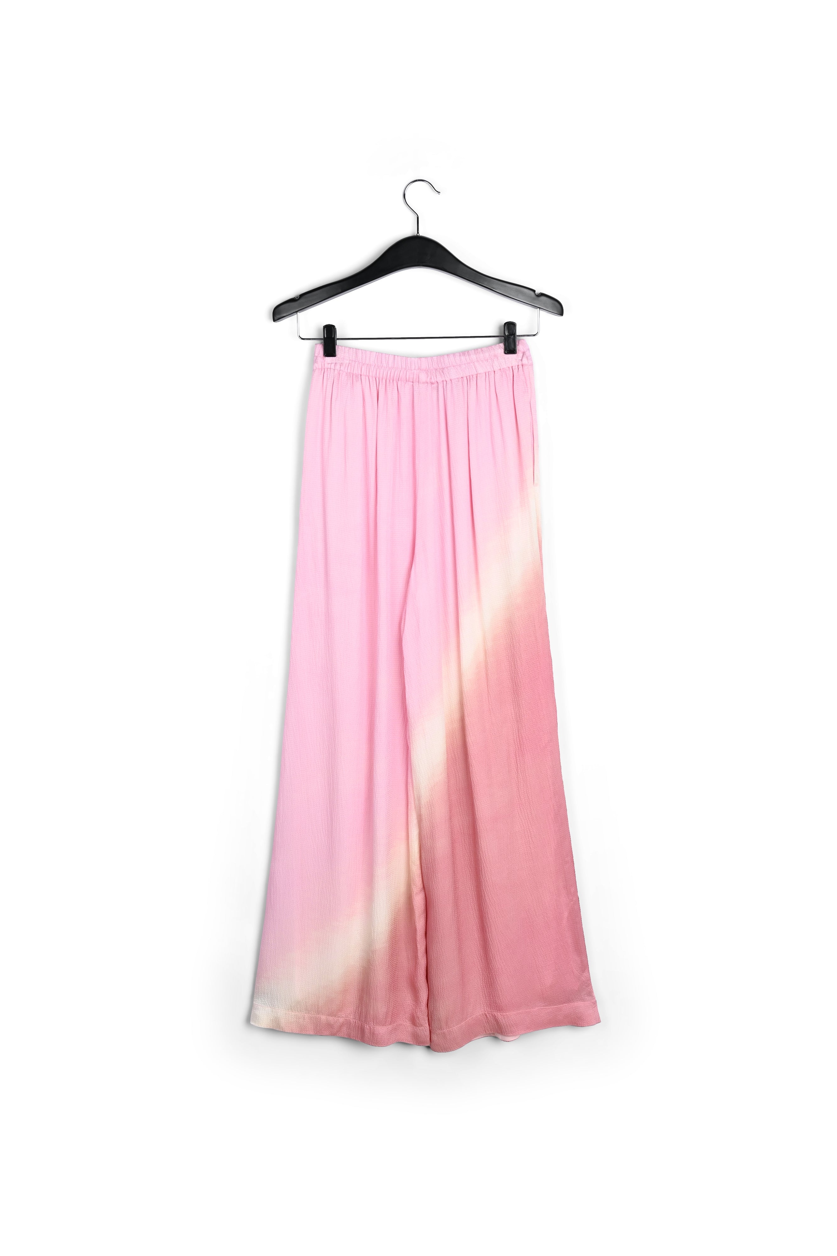 Light pink wide-leg tie-dye pants RE—SSENTIEL | Essentiel second hand