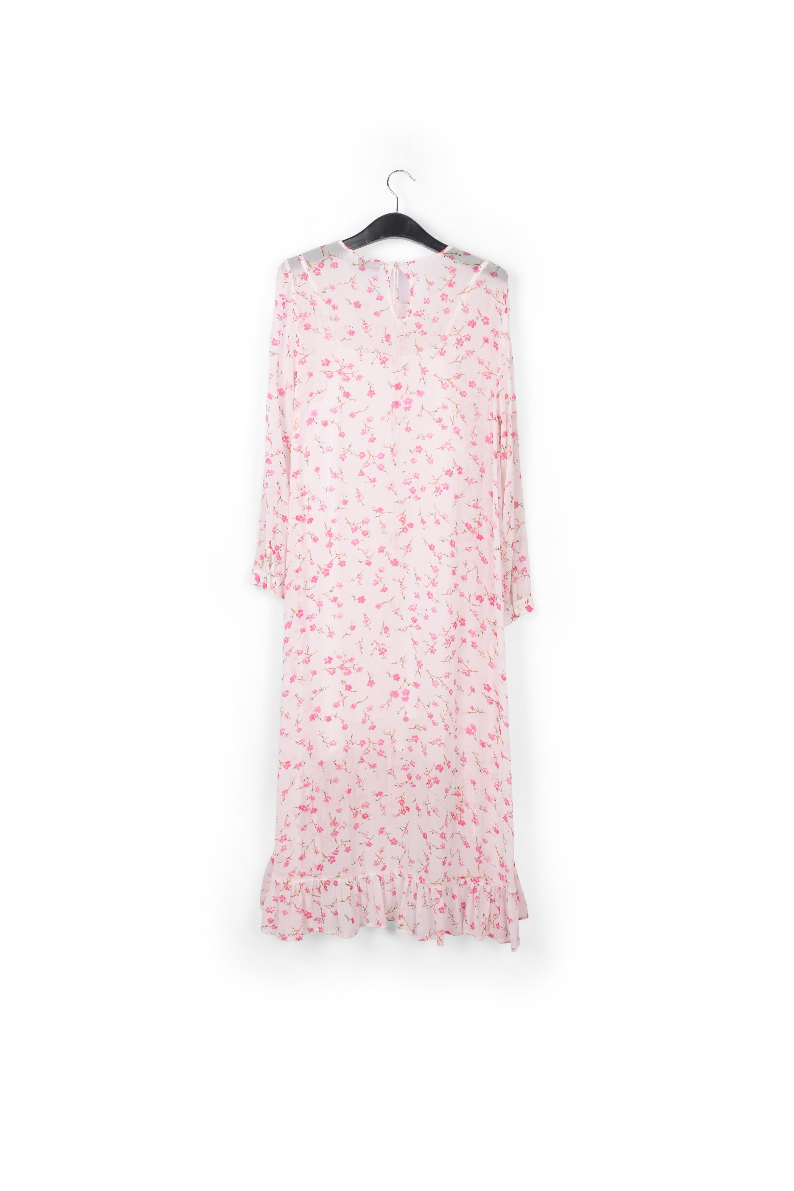 Off white floral midi A-line dress RE—SSENTIEL | Essentiel second hand