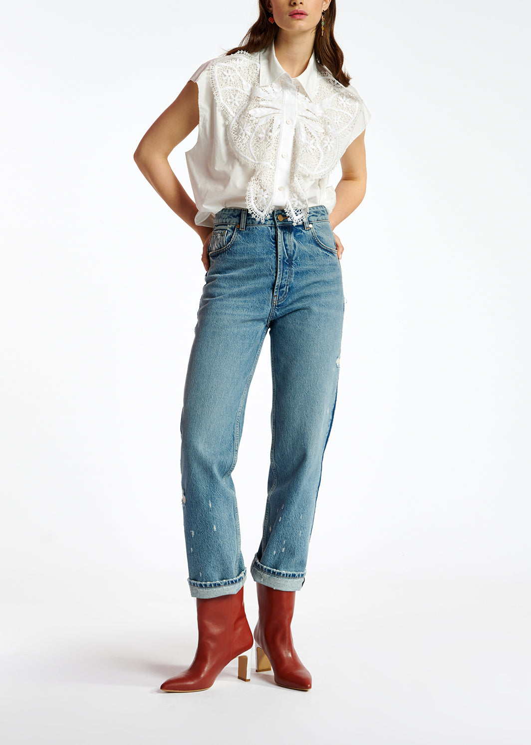 Jean bleu aux jambes droites RE—SSENTIEL | Essentiel second hand