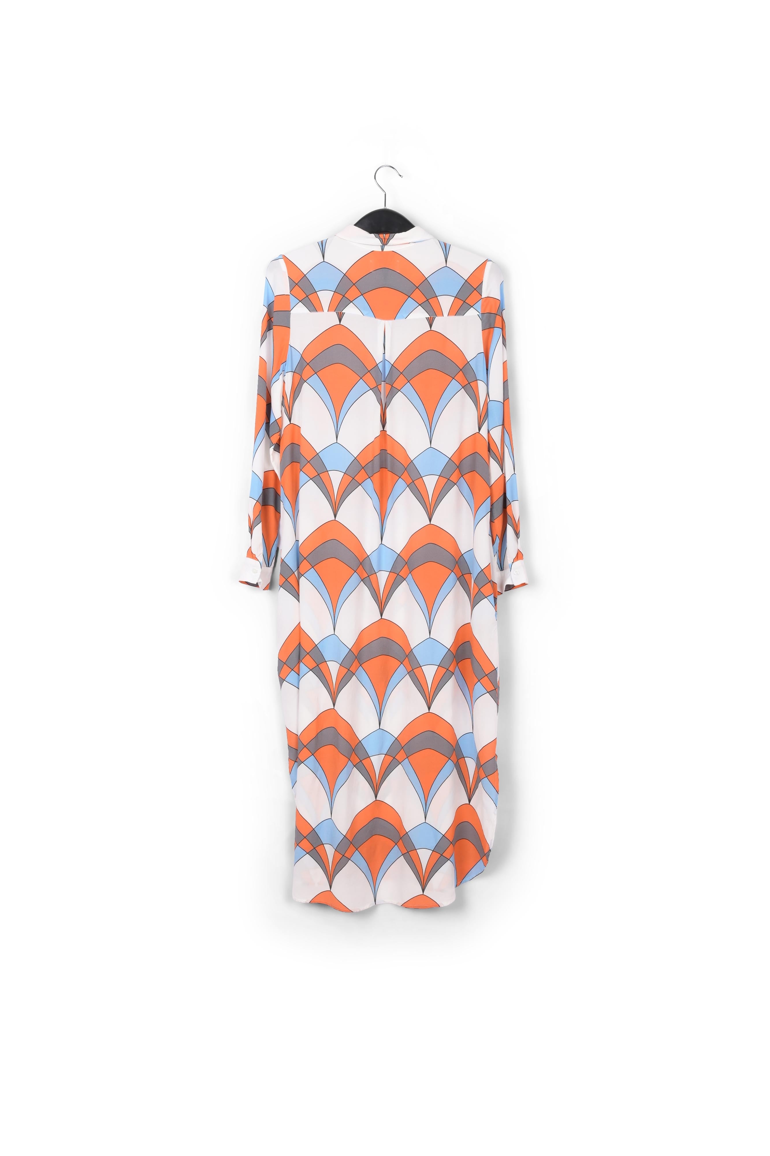 Robe chemise blanc cassé à imprimé graphique RE—SSENTIEL | Essentiel second hand