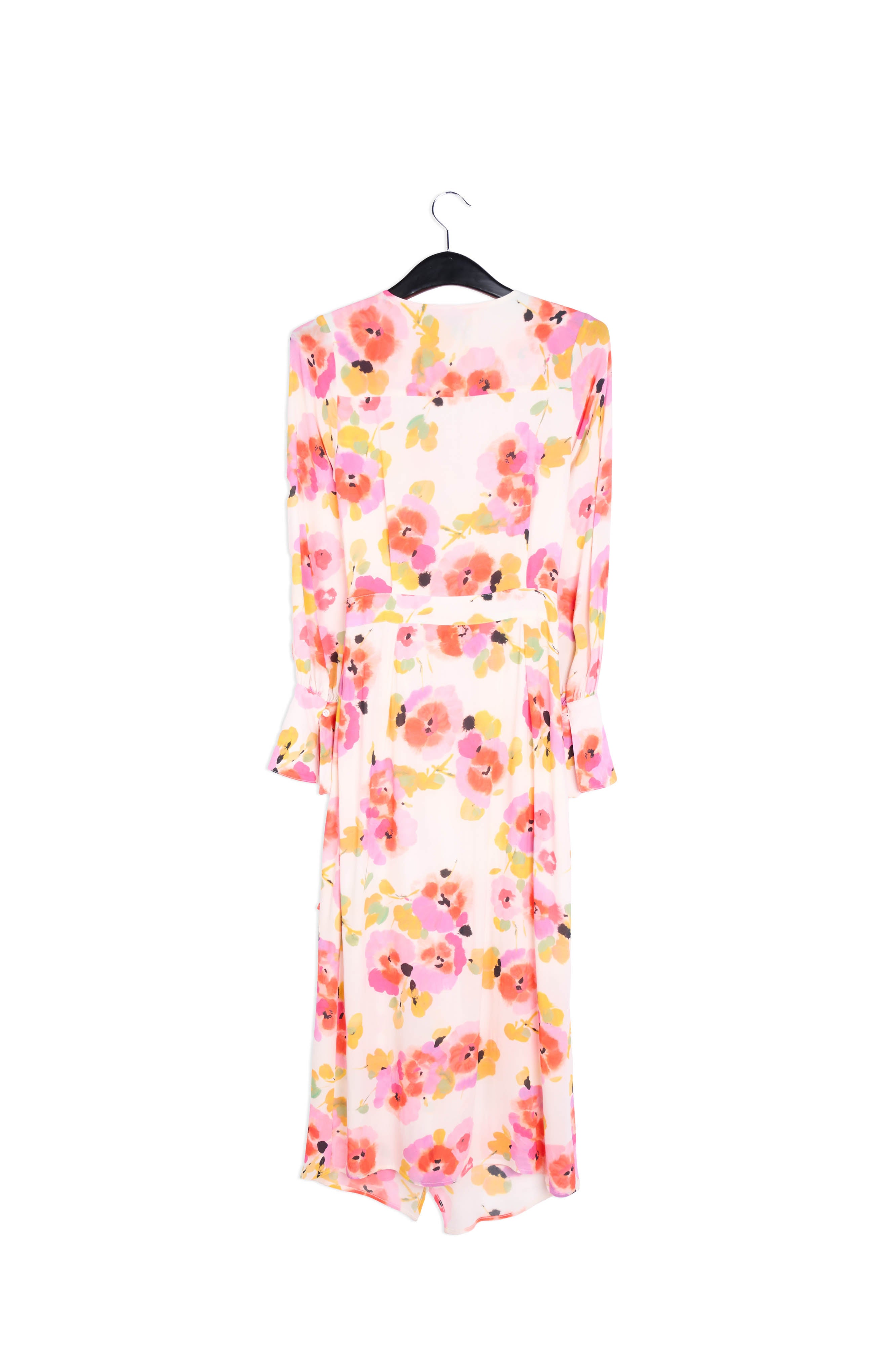 Off-white floral-print midi dress RE—SSENTIEL | Essentiel second hand