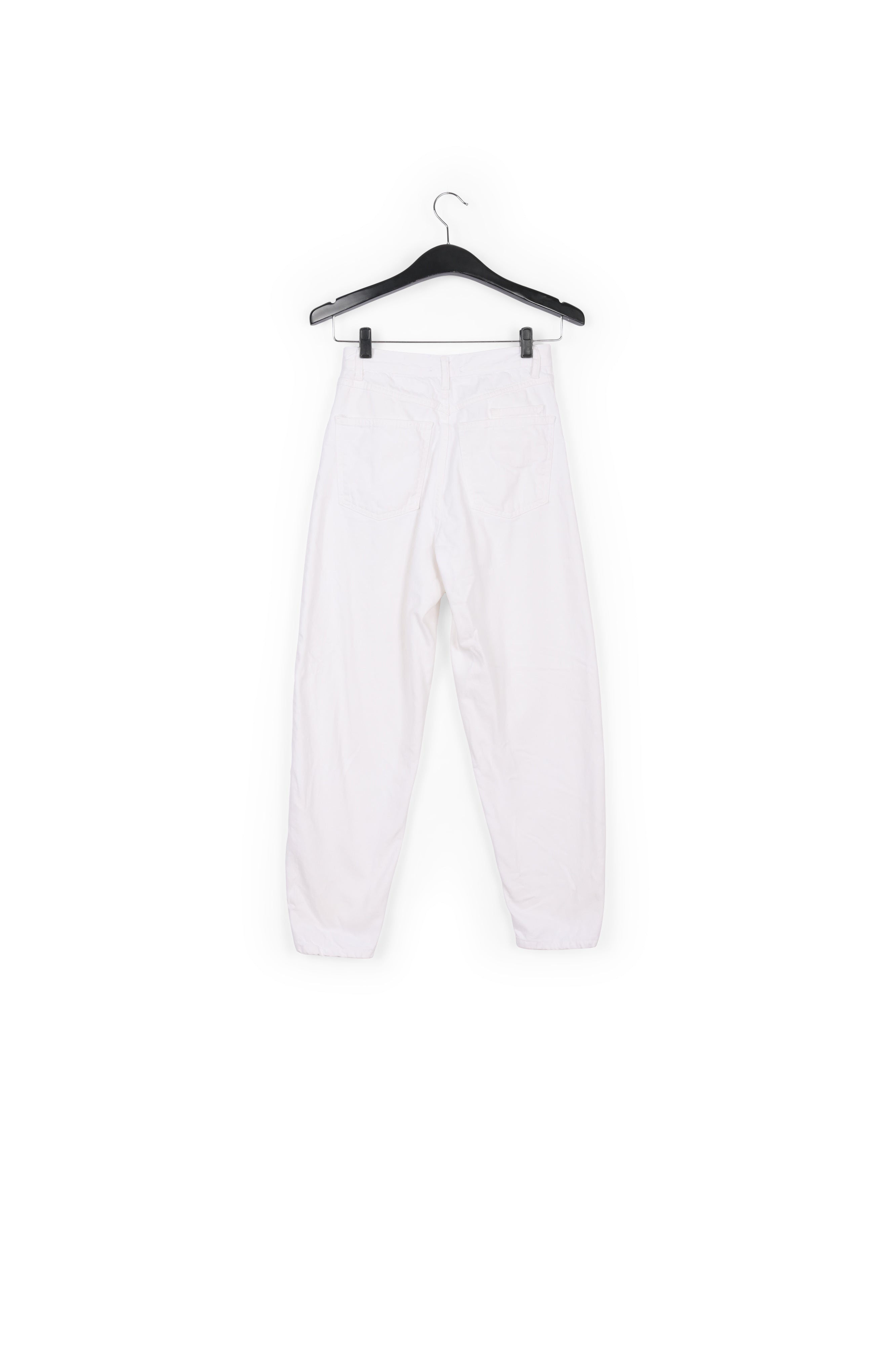 Off-white high-waisted loose-fit jeans RE—SSENTIEL | Essentiel second hand