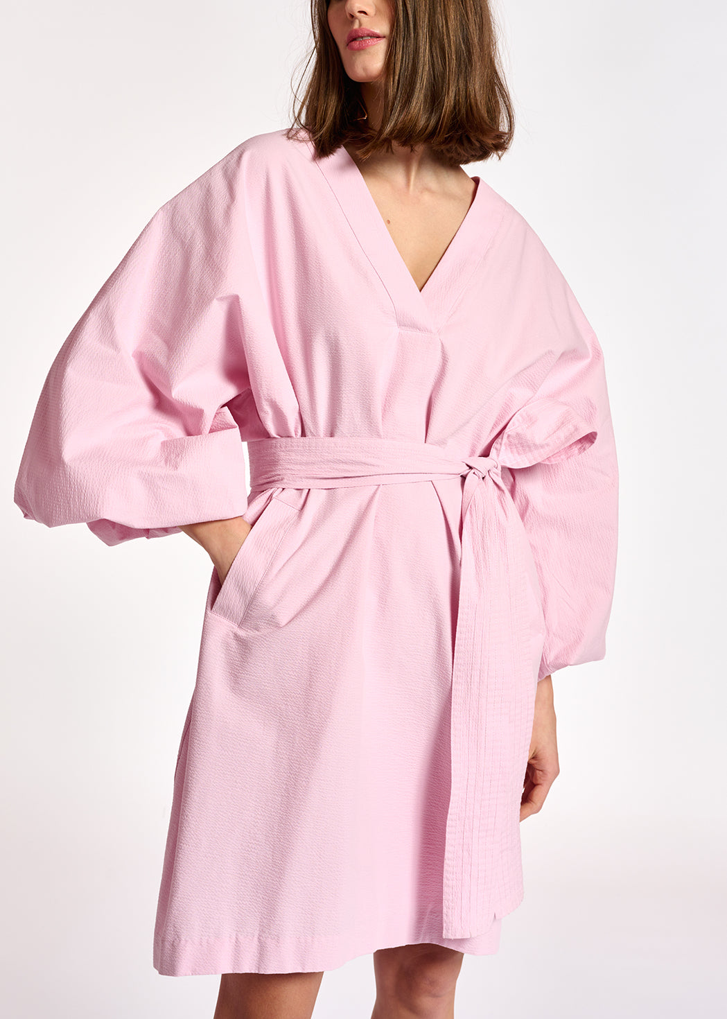 Light pink mini-length dress RE—SSENTIEL | Essentiel second hand