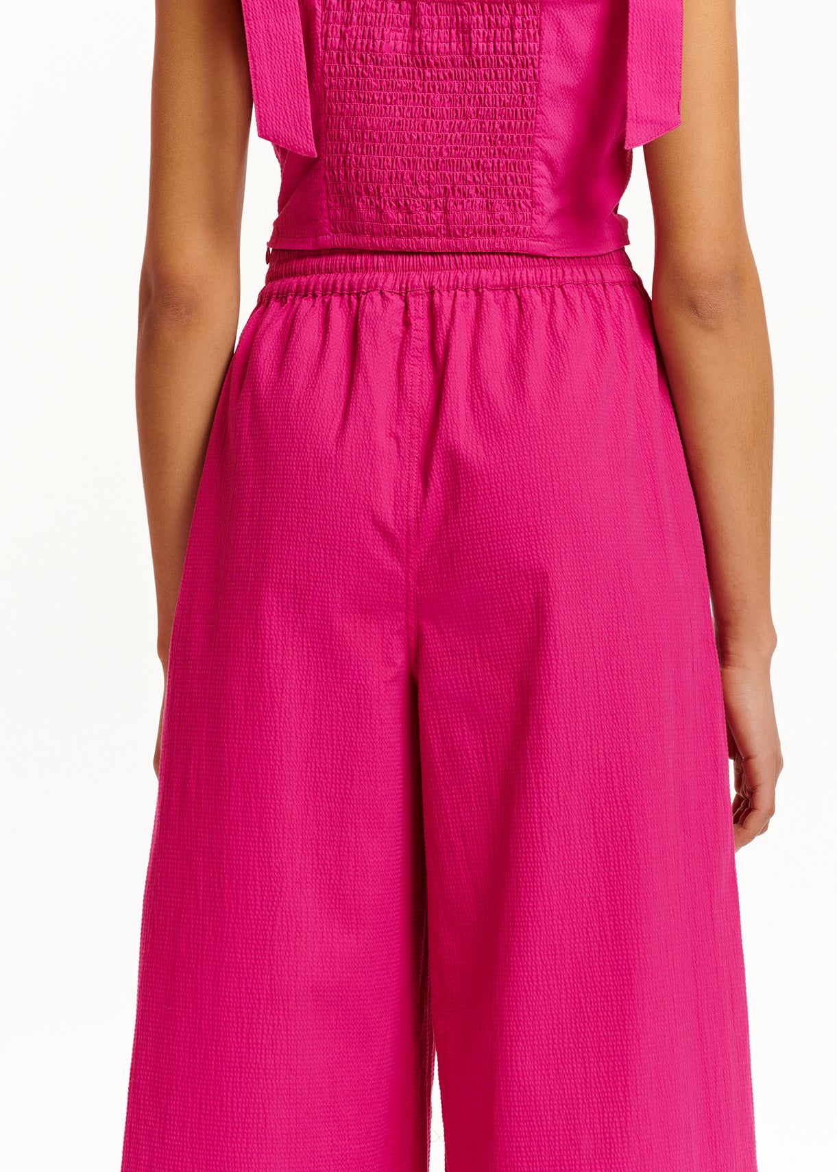 Purple wide-leg pants RE—SSENTIEL | Essentiel second hand