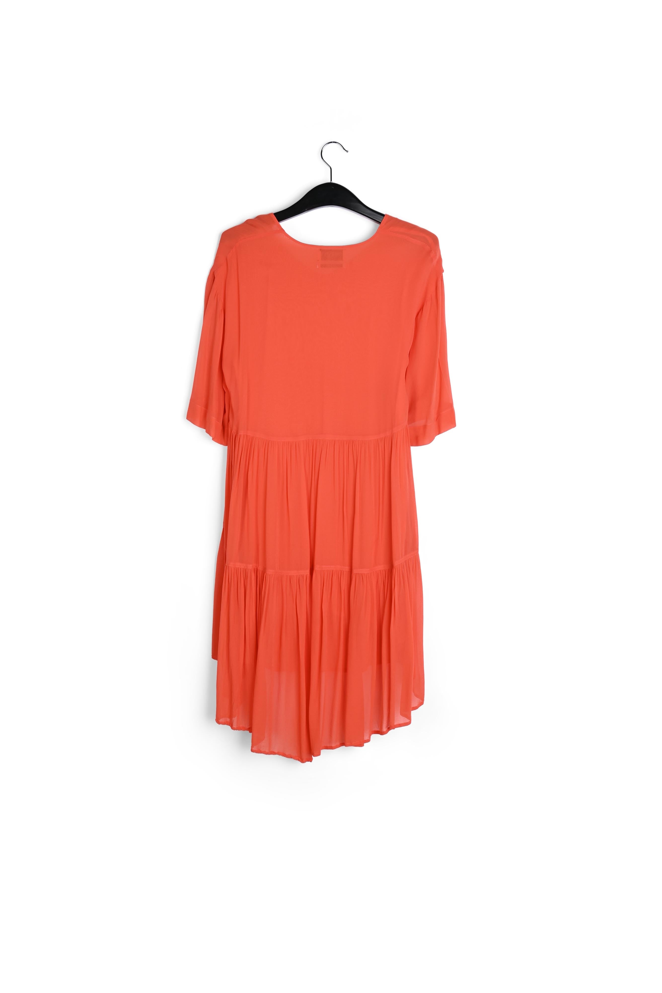 Orange tiered mini dress RE—SSENTIEL | Essentiel second hand
