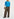 Brown wide-leg pants with black and blue check motif Faume - seconde main