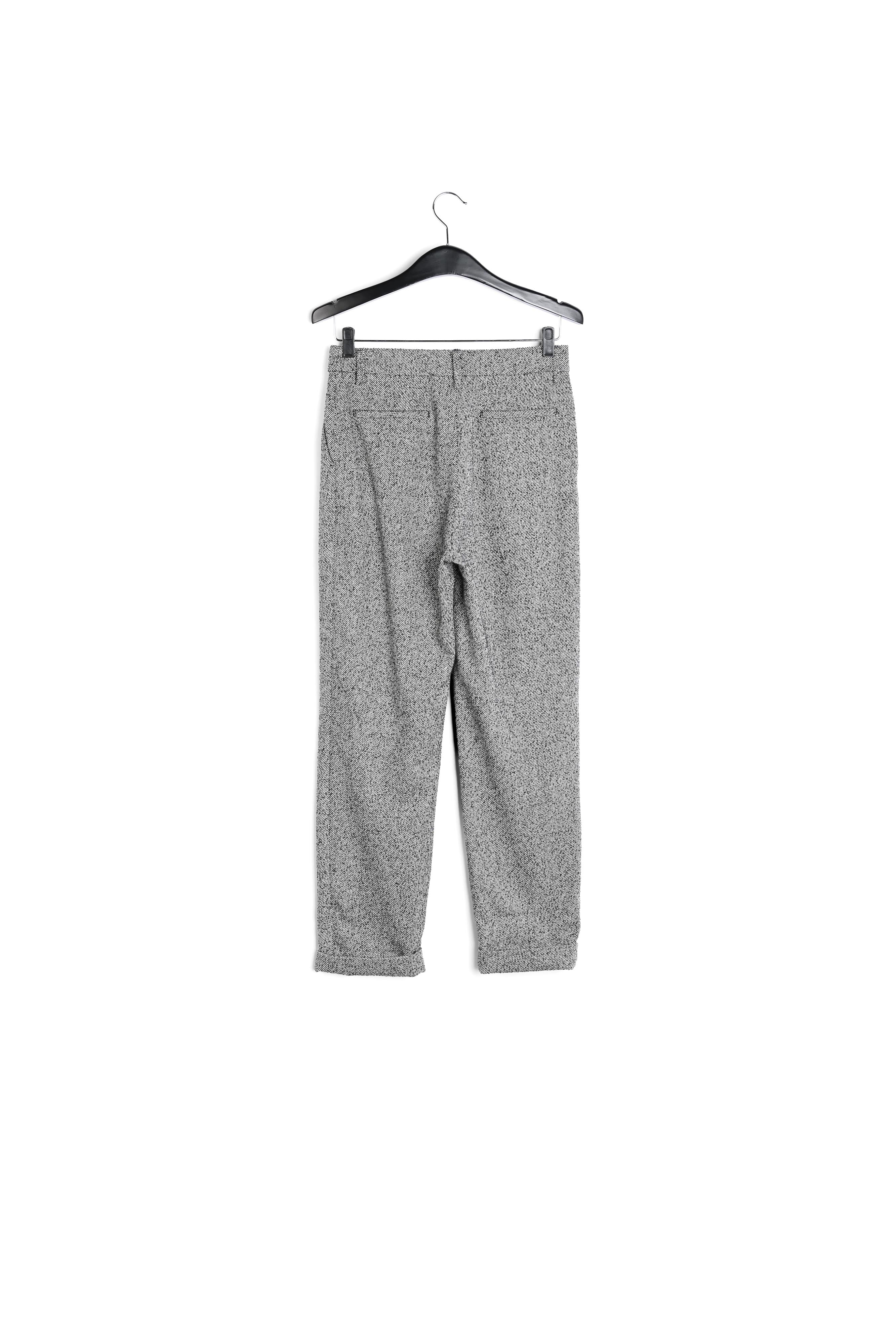 Pantalon gris mêlé aux jambes fuselées RE—SSENTIEL | Essentiel second hand