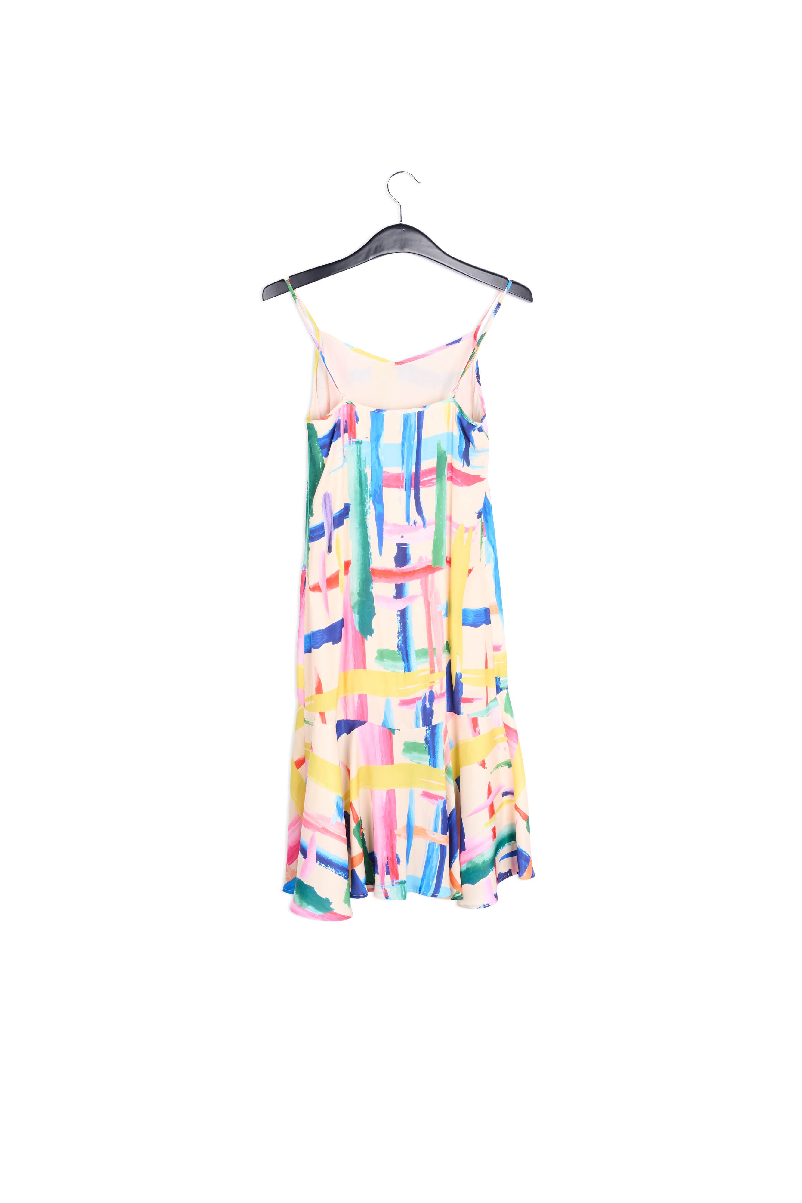 Multicolored graphic striped midi dress RE—SSENTIEL | Essentiel second hand