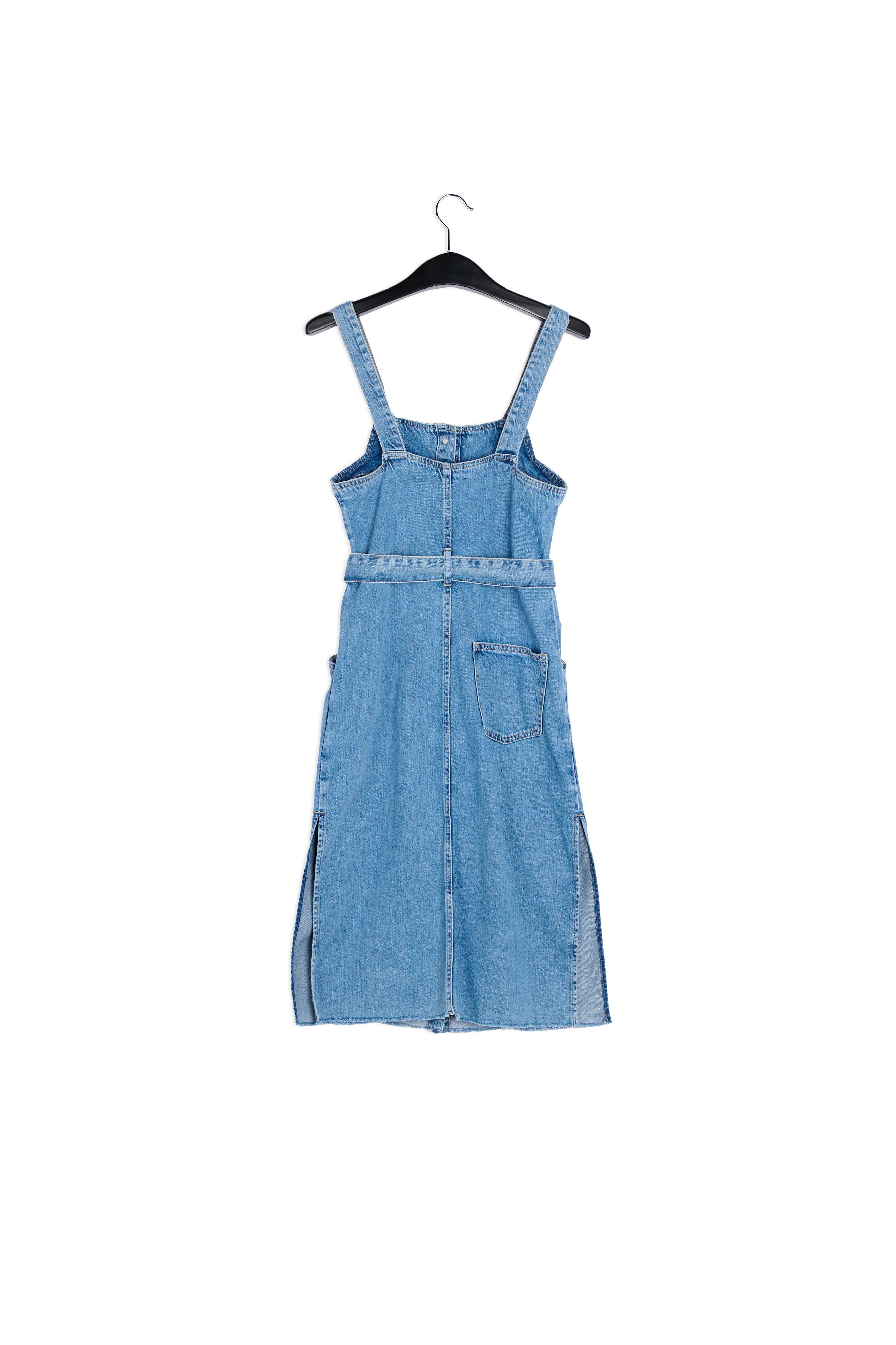 Mini robe en jean bleu avec ceinture RE—SSENTIEL | Essentiel second hand