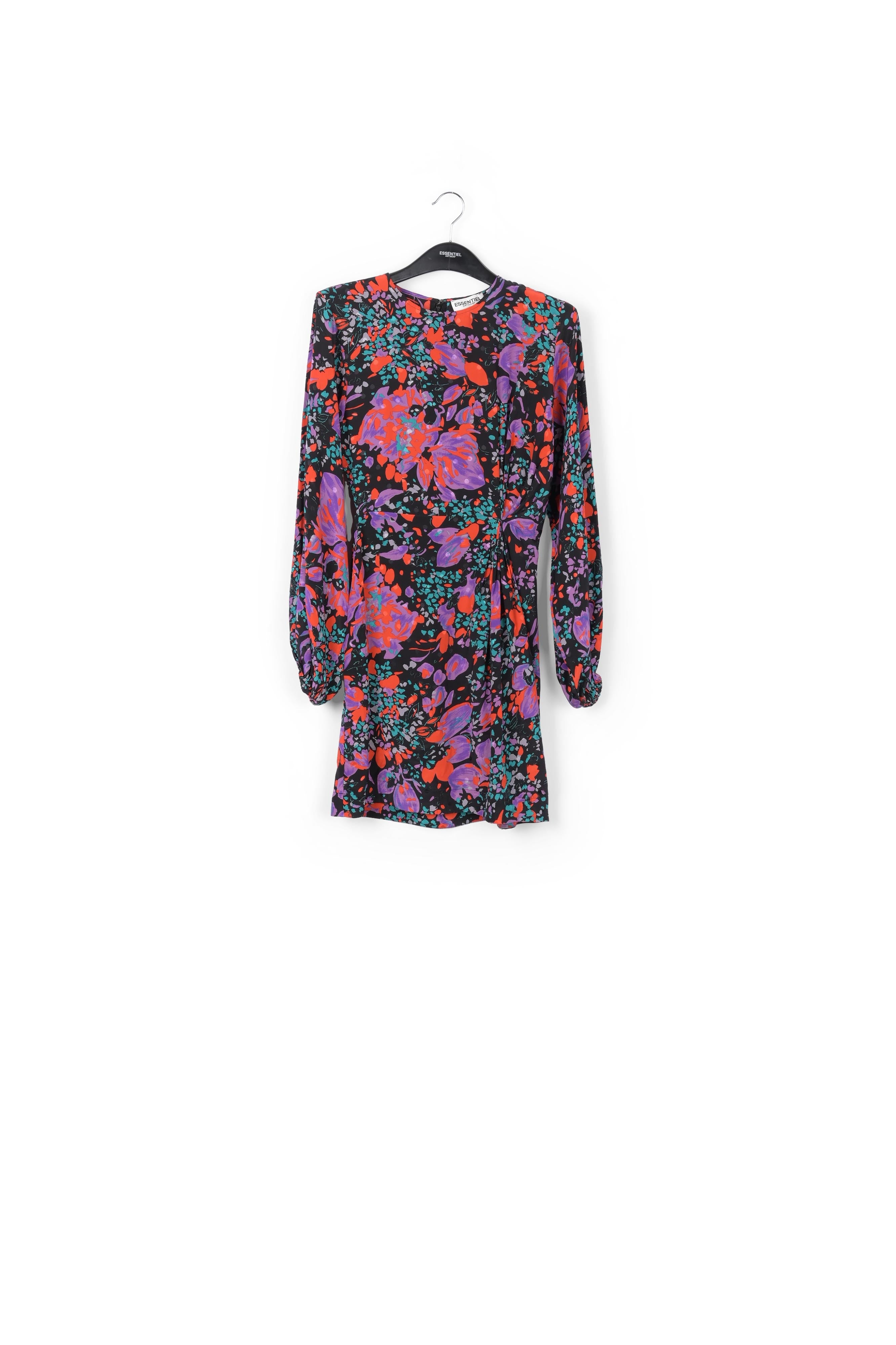 Mini-robe noire en jacquard de soie RE—SSENTIEL | Essentiel second hand