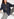 Dark blue polka dot oversized shirt Faume - seconde main