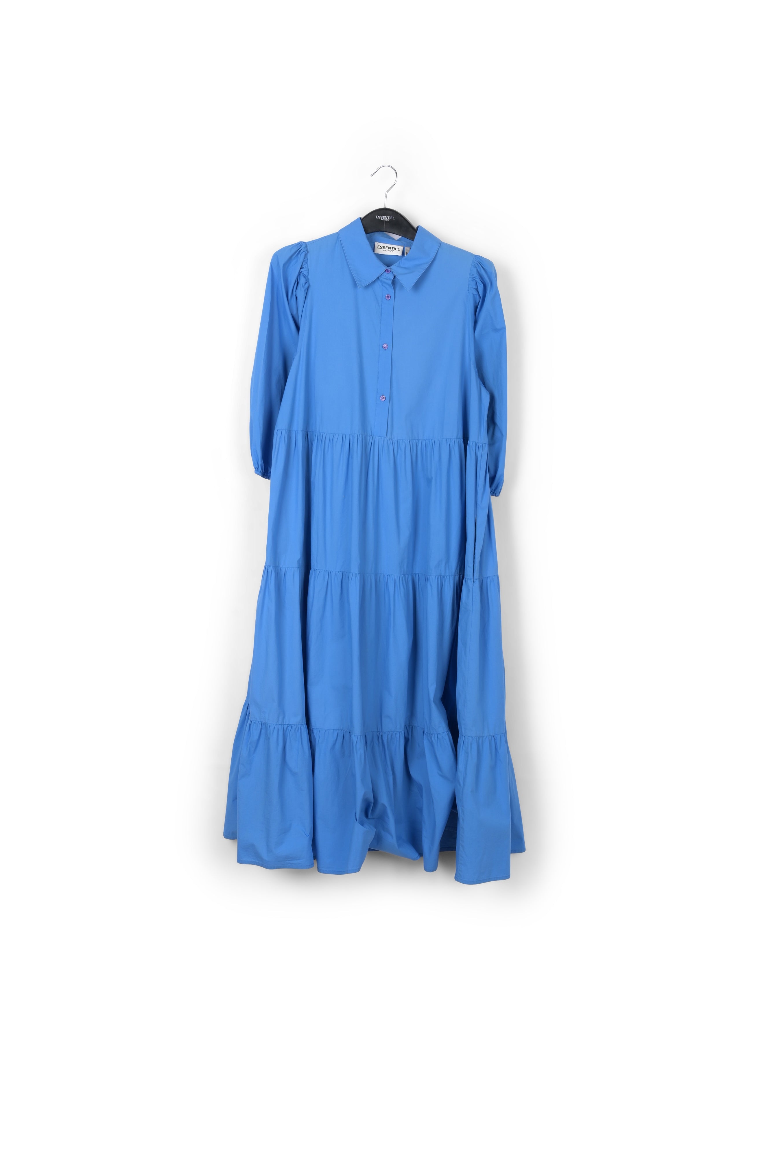 Voluminous light blue A-line shirt dress RE—SSENTIEL | Essentiel second hand