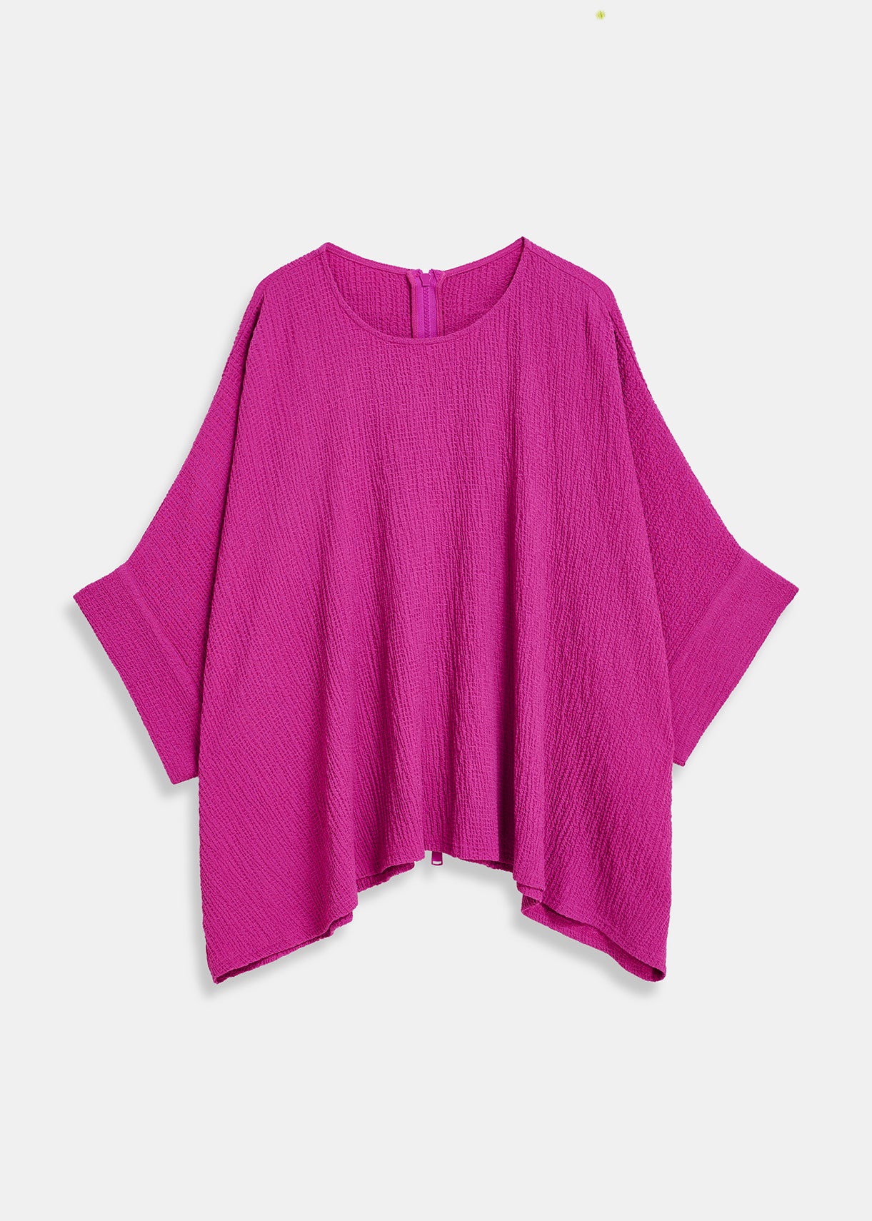 Purple oversized seersucker top RE—SSENTIEL | Essentiel second hand