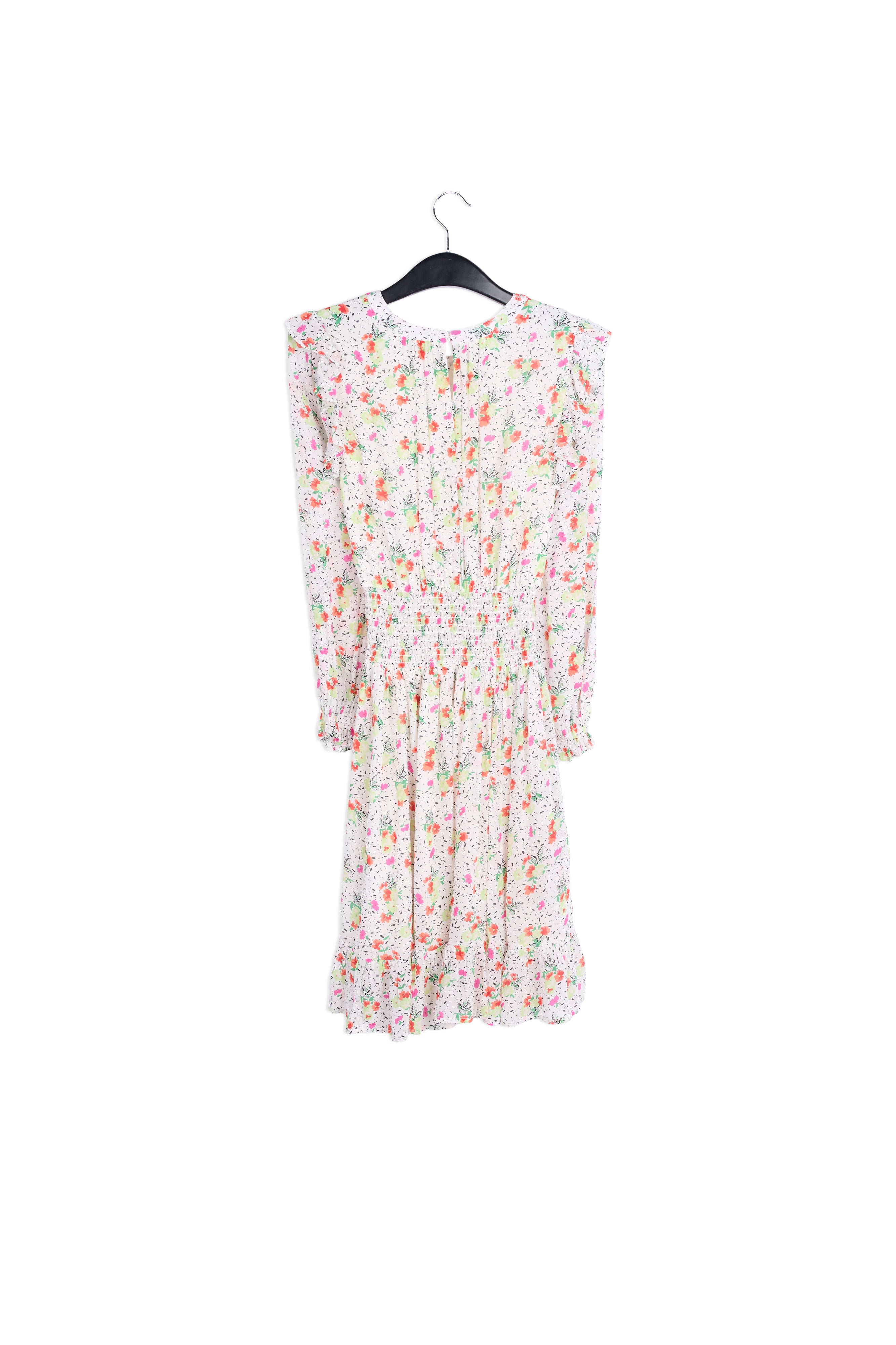 Robe midi blanc cassé à imprimé floral RE—SSENTIEL | Essentiel second hand