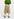 Stripe and green floral print A-line skirt Faume - seconde main