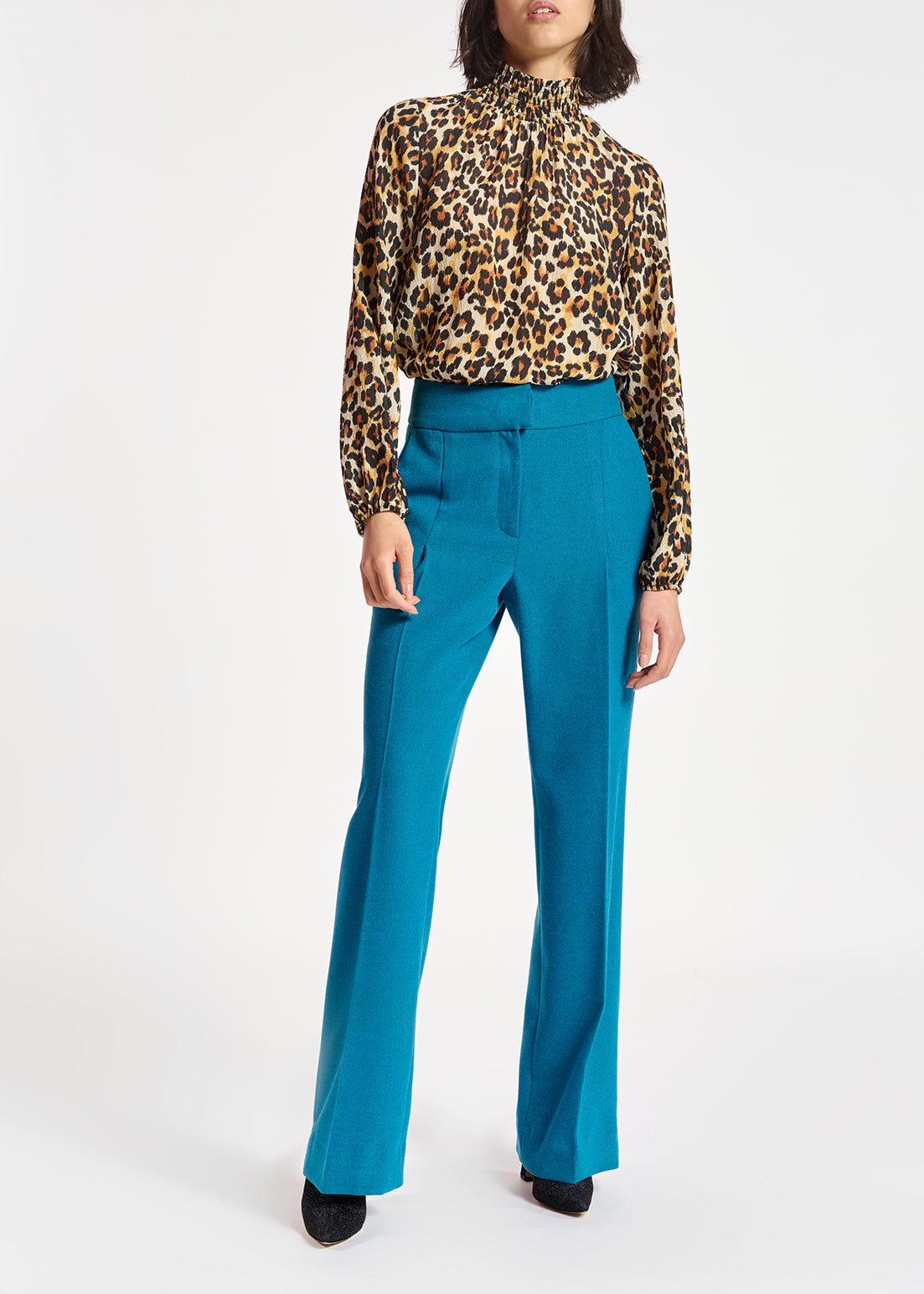 Wijde top met luipaardprint RE—SSENTIEL | Essentiel second hand