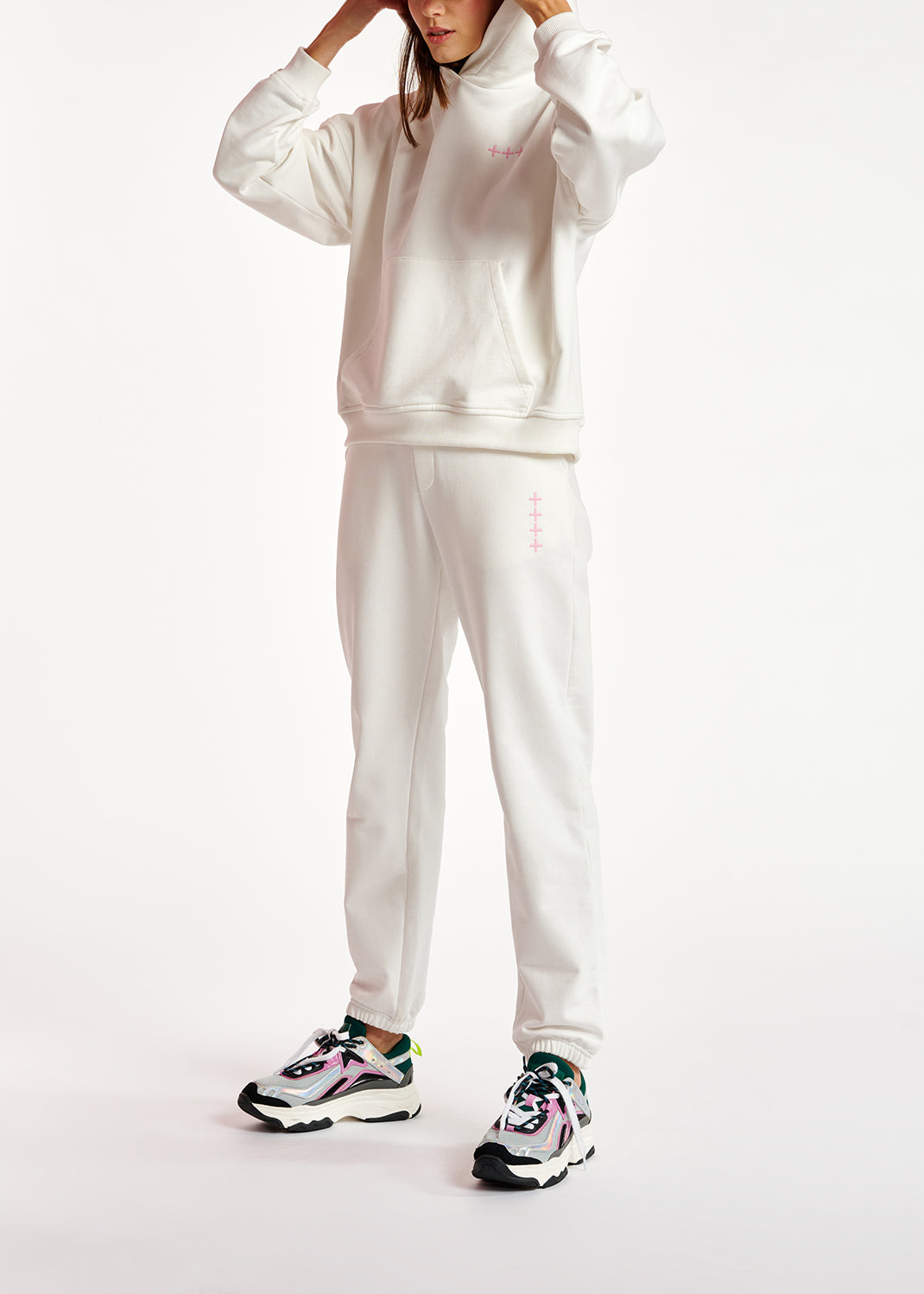 Off-white organic cotton-jersey hoodie RE—SSENTIEL | Essentiel second hand