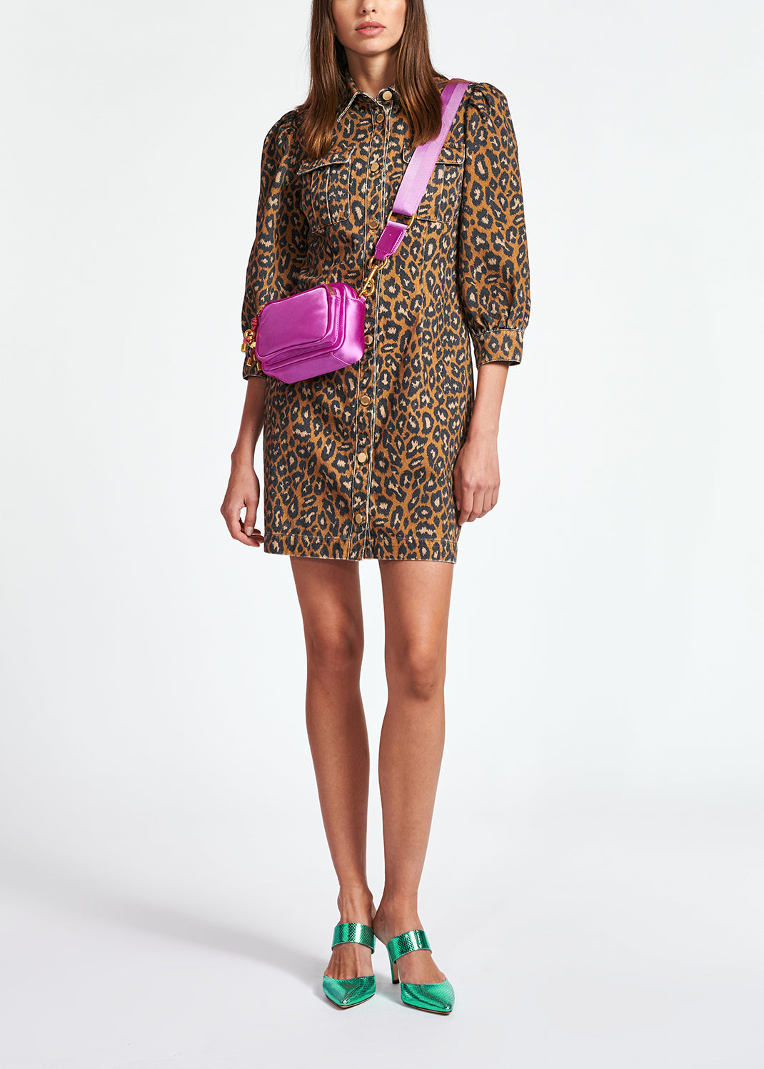 Print denim dress RE—SSENTIEL | Essentiel second hand