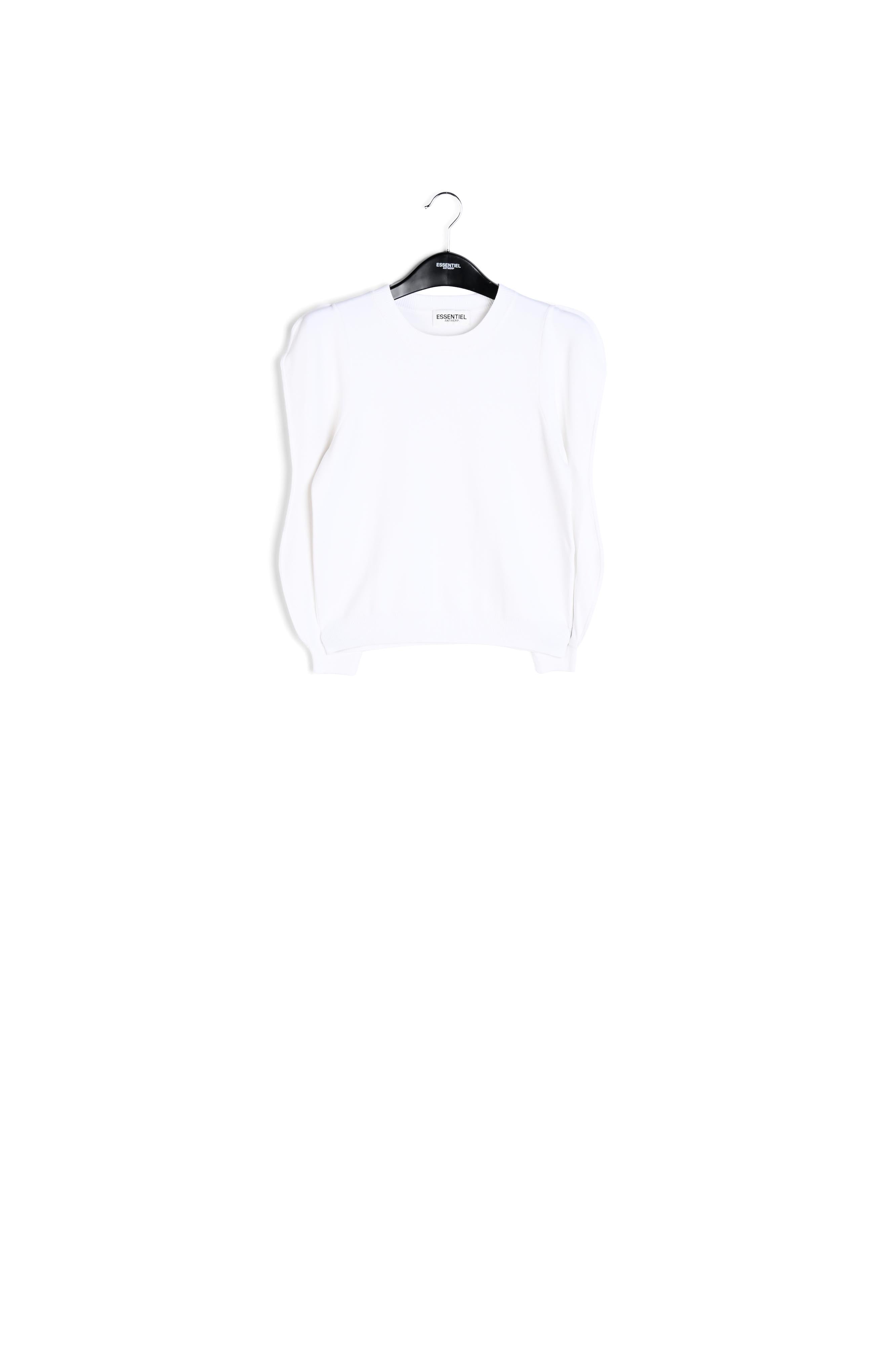 Pull blanc à manches bouffantes RE—SSENTIEL | Essentiel second hand