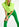 Neon yellow organic cotton-jersey sleeveless hoodie Faume - seconde main