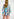 Light pink, blue and purple floral print oversized top Faume - seconde main