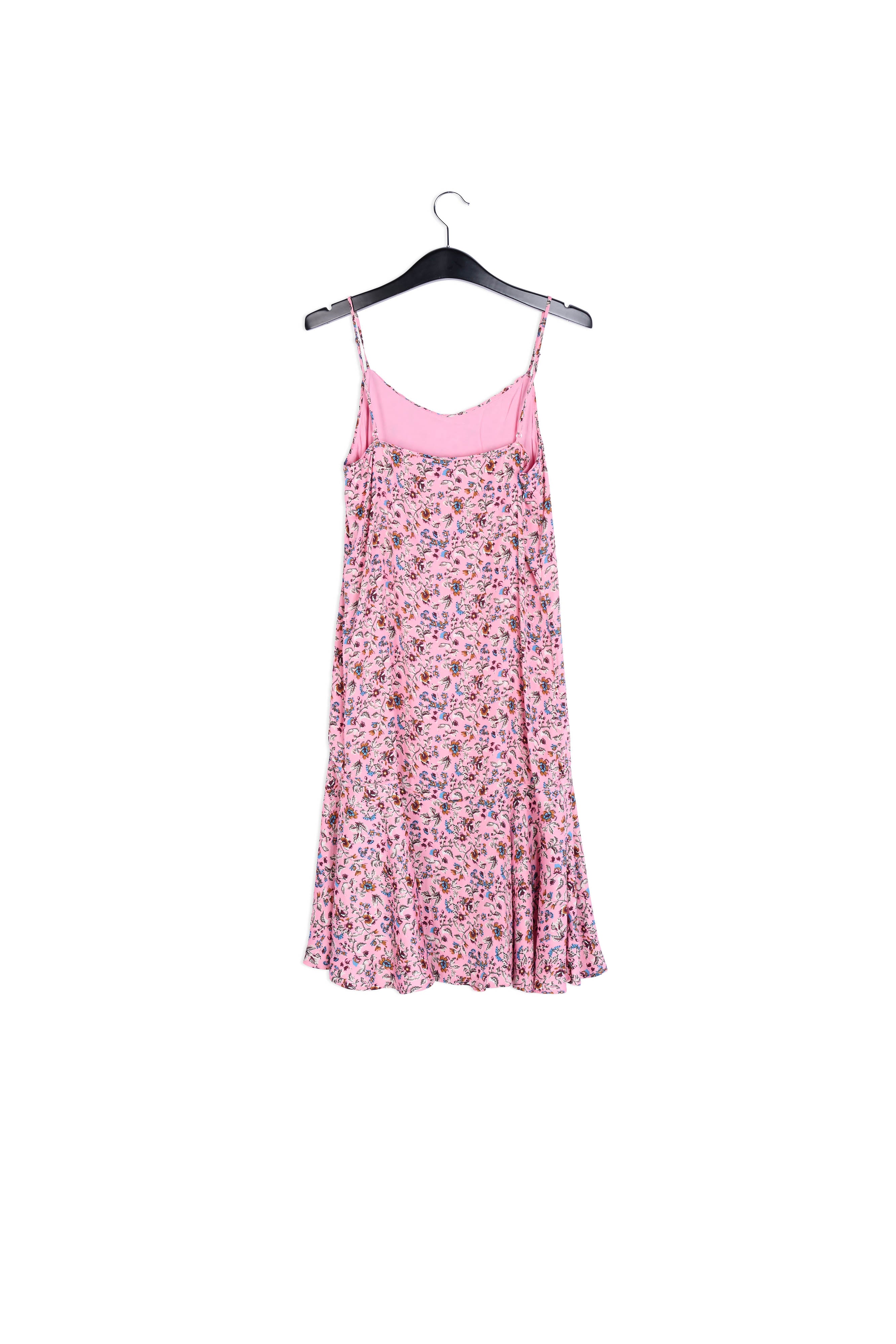 Pink midi dress with flower print RE—SSENTIEL | Essentiel second hand