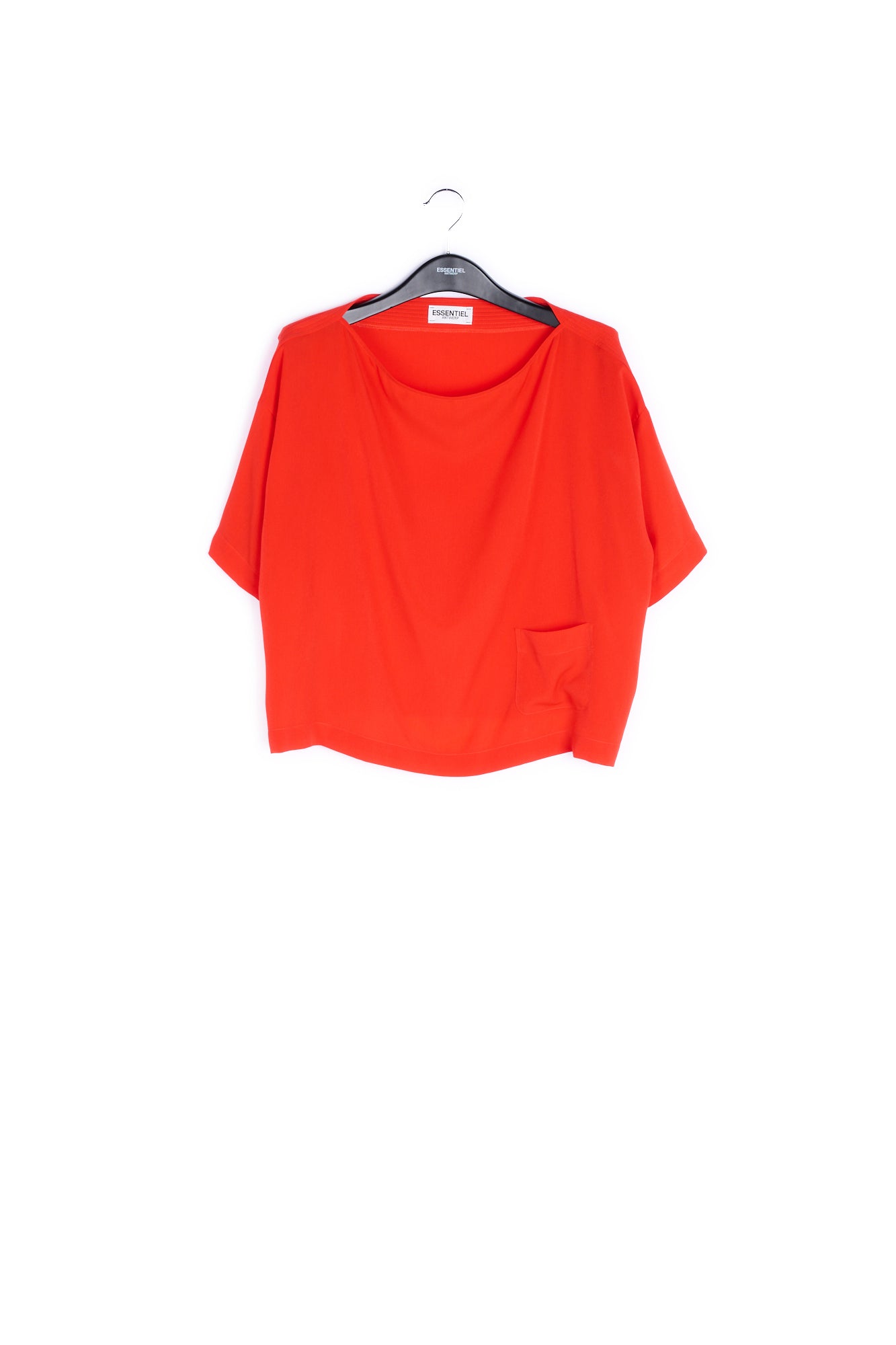 Red boatneck summer top RE—SSENTIEL | Essentiel second hand
