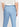 Pantalon bleu pâle aux jambes droites en coton mélangé Faume - seconde main