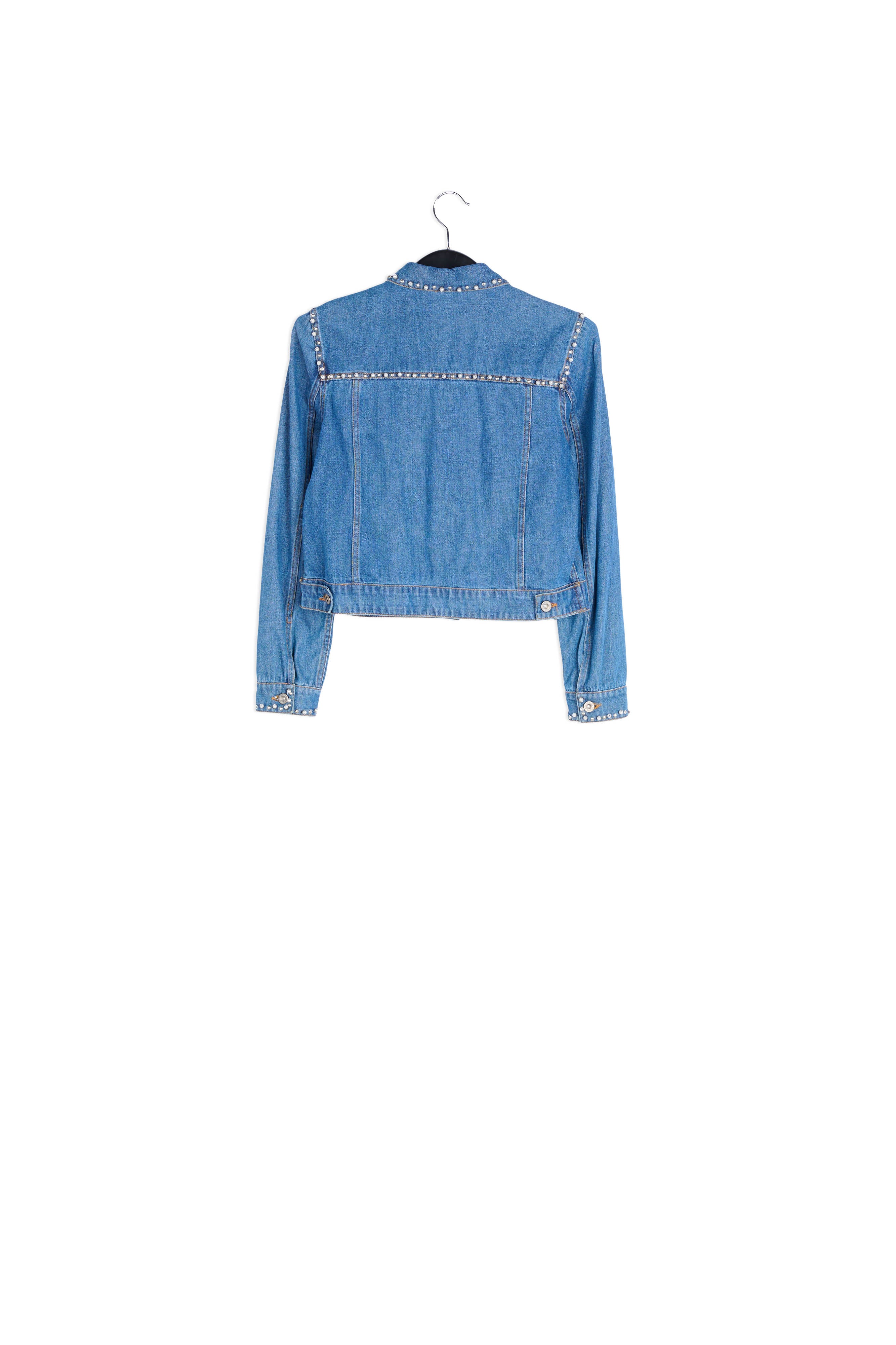 Embellished cropped jeans jacket RE—SSENTIEL | Essentiel second hand