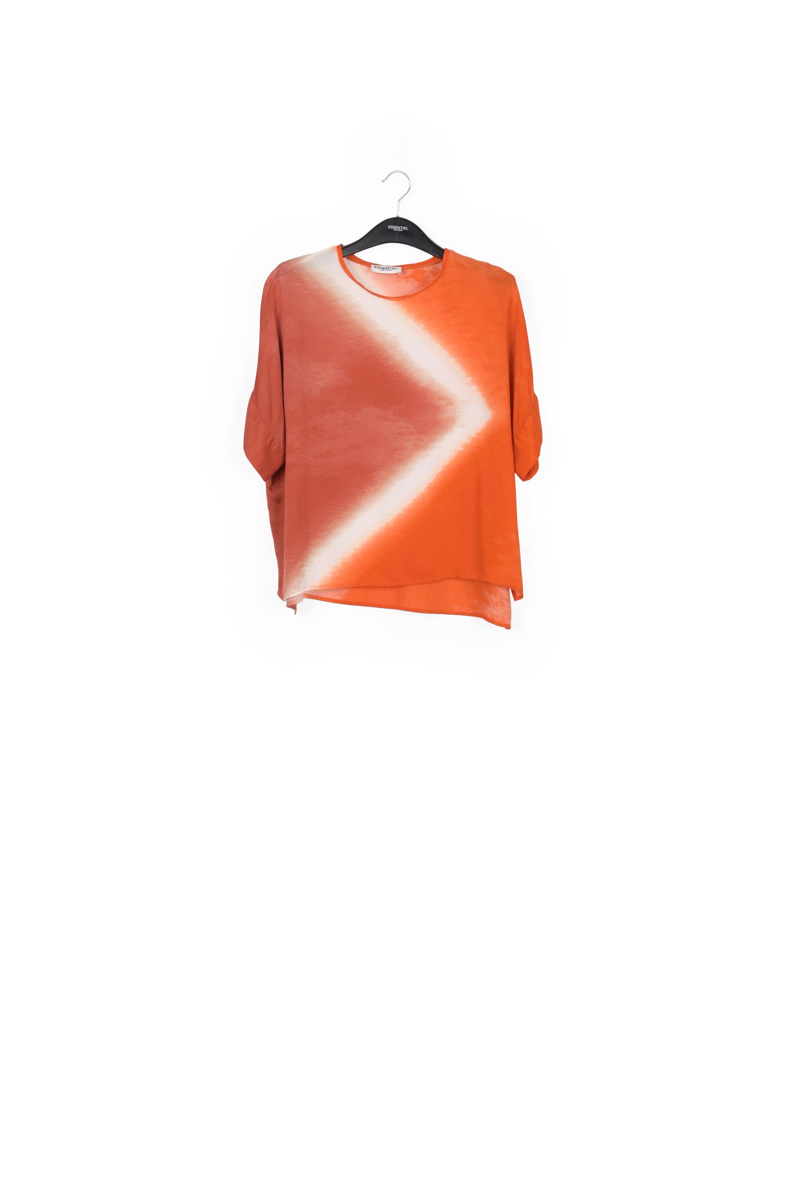 Top carré au tie-dye orange RE—SSENTIEL | Essentiel second hand