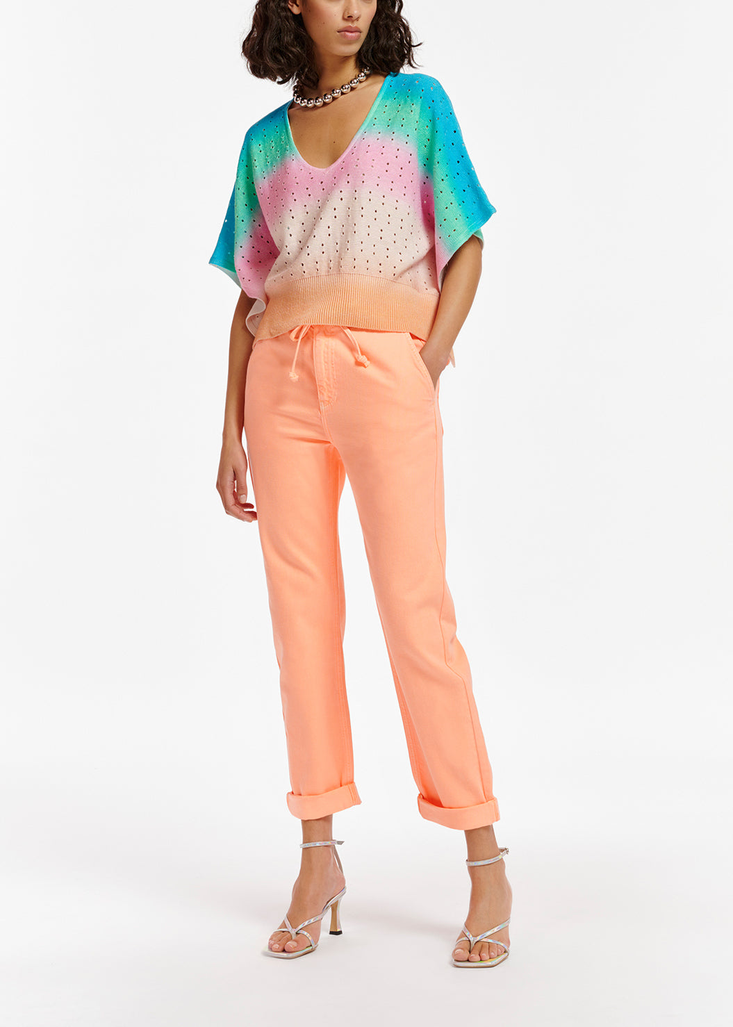 Pull tricoté à dégradé multicolore RE—SSENTIEL | Essentiel second hand