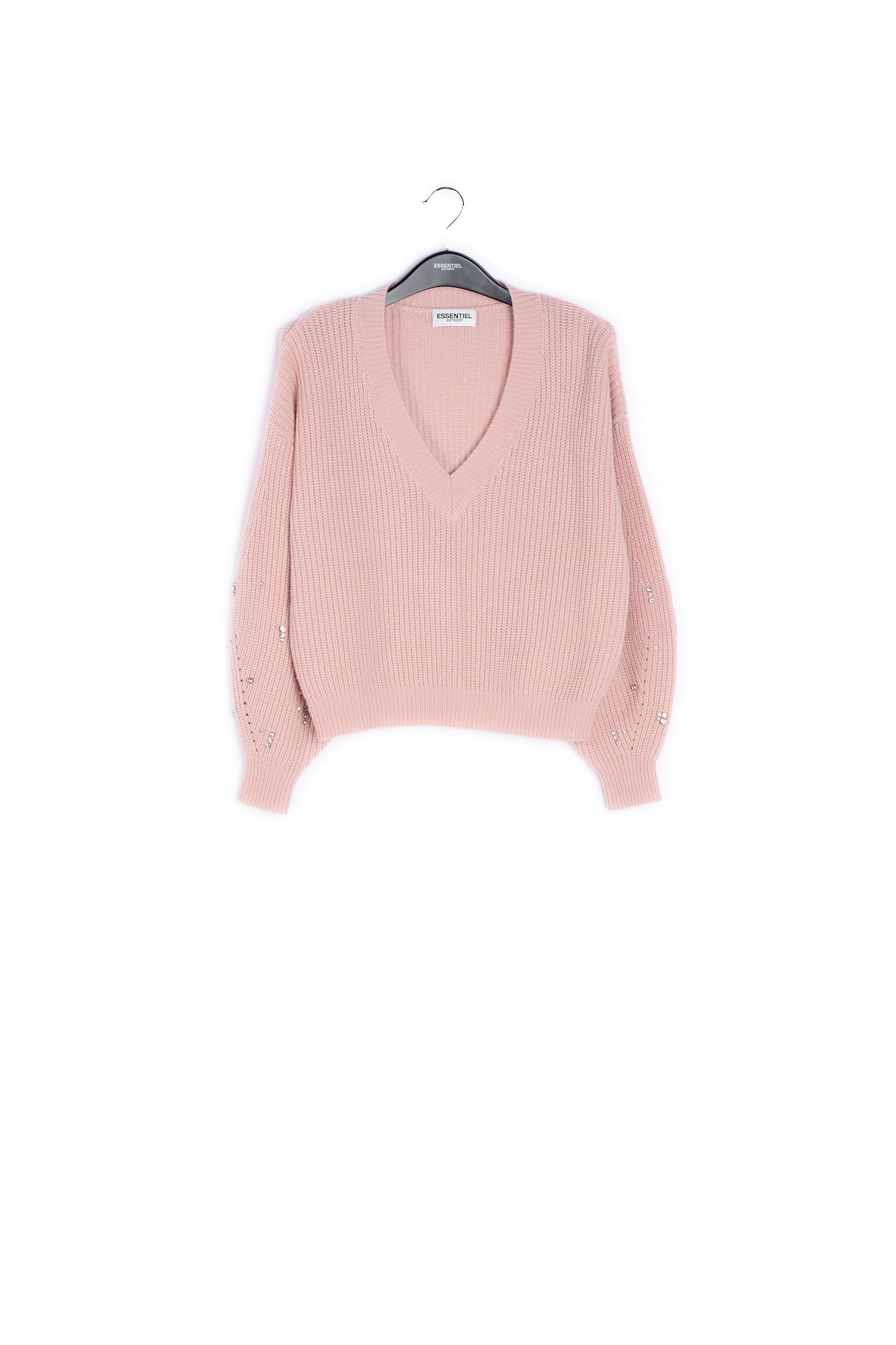 Pink rhinestone-detailed sweater RE—SSENTIEL | Essentiel second hand