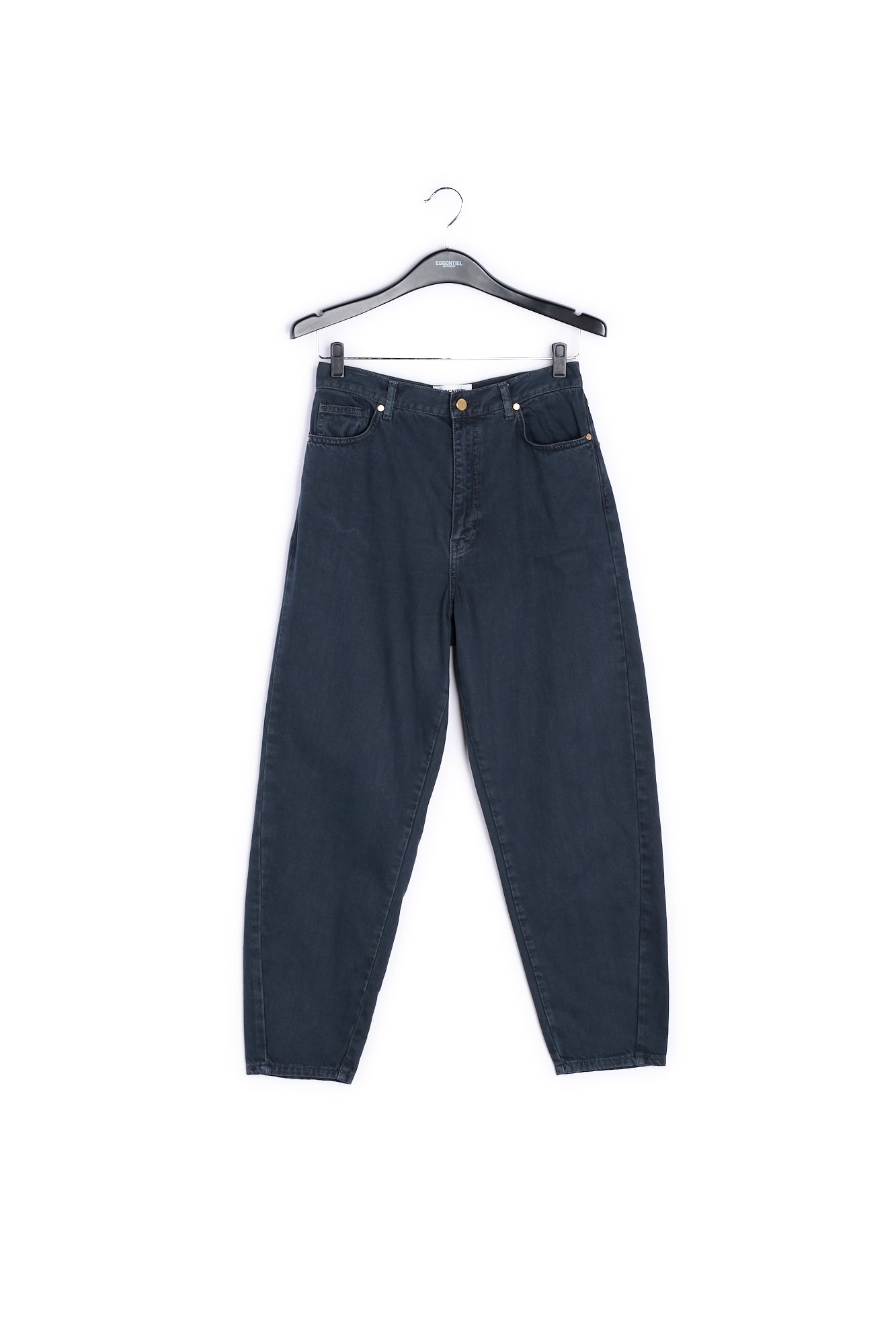 Black high waist loose-fit jeans RE—SSENTIEL | Essentiel second hand