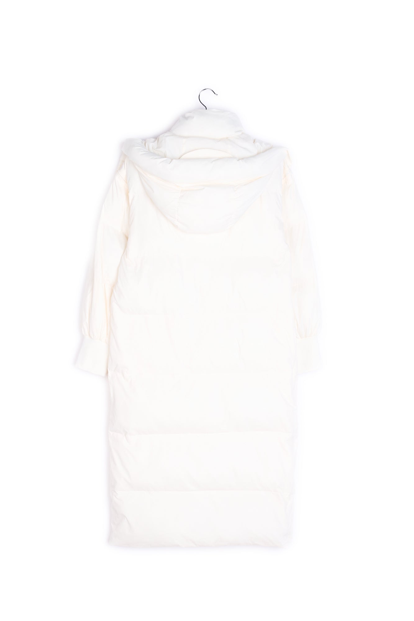 Off-white hooded long puffer coat RE—SSENTIEL | Essentiel second hand