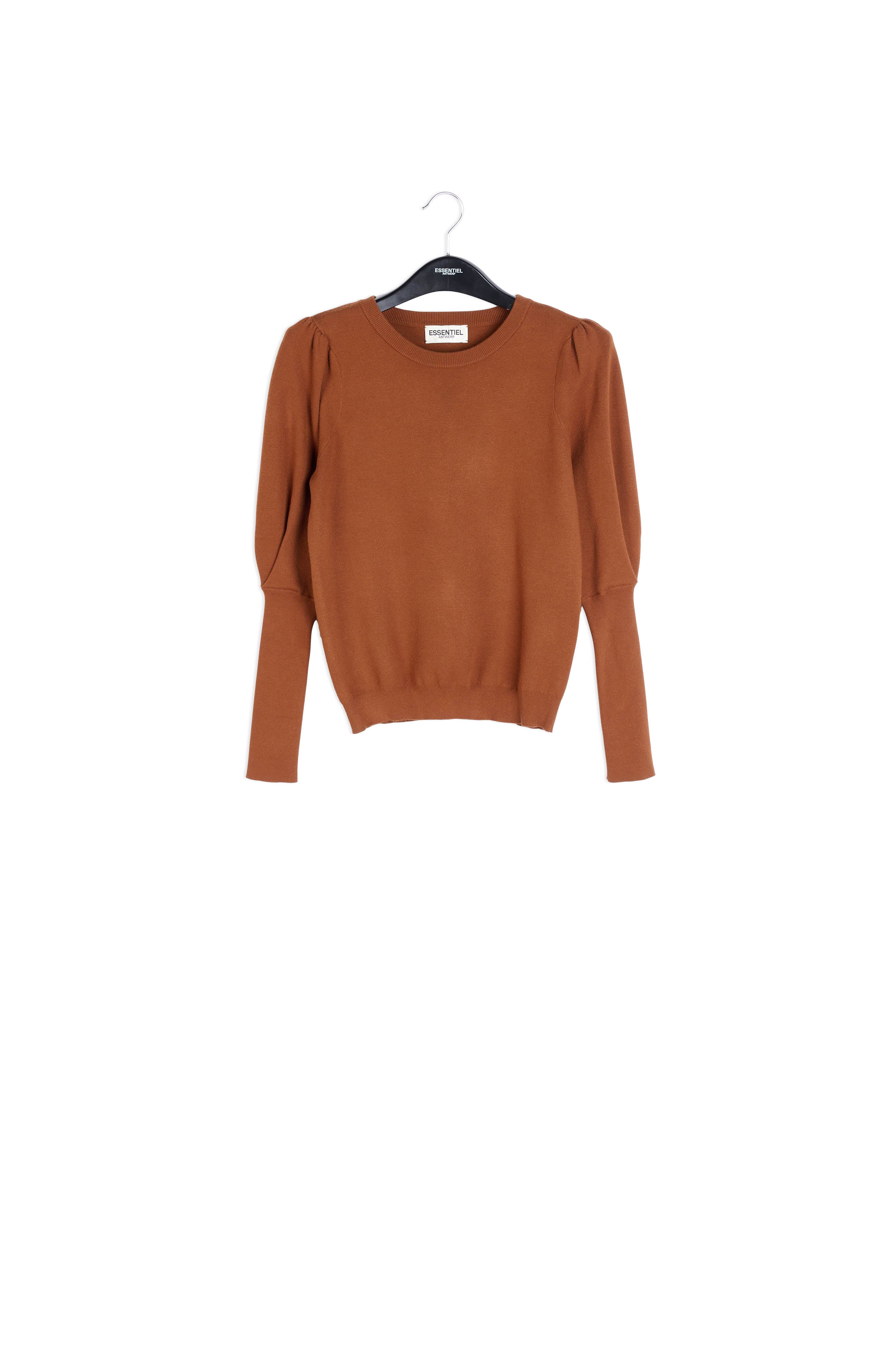 Blauwe trui met pofschouders RE—SSENTIEL | Essentiel second hand