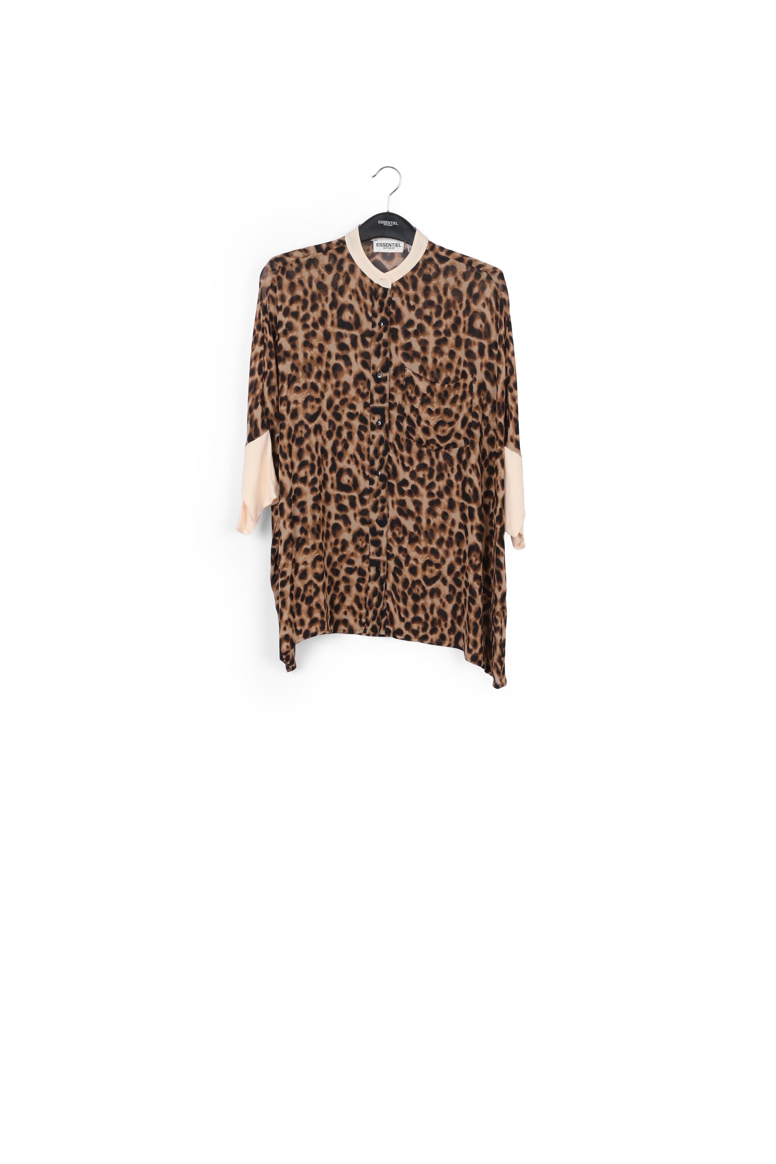 Oversized shirt with leopard print RE—SSENTIEL | Essentiel second hand