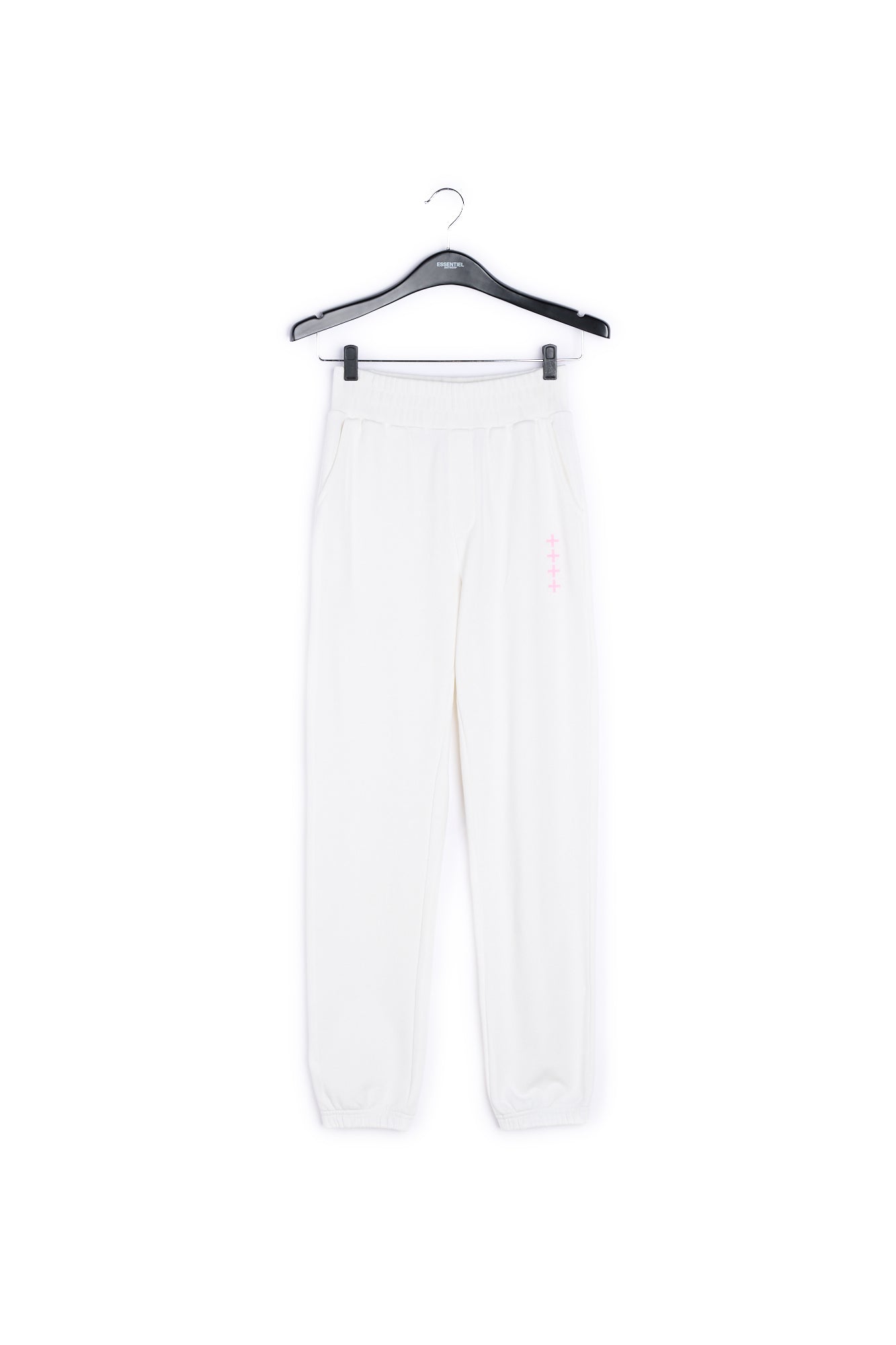 Off-white organic cotton-jersey sweatpants RE—SSENTIEL | Essentiel second hand