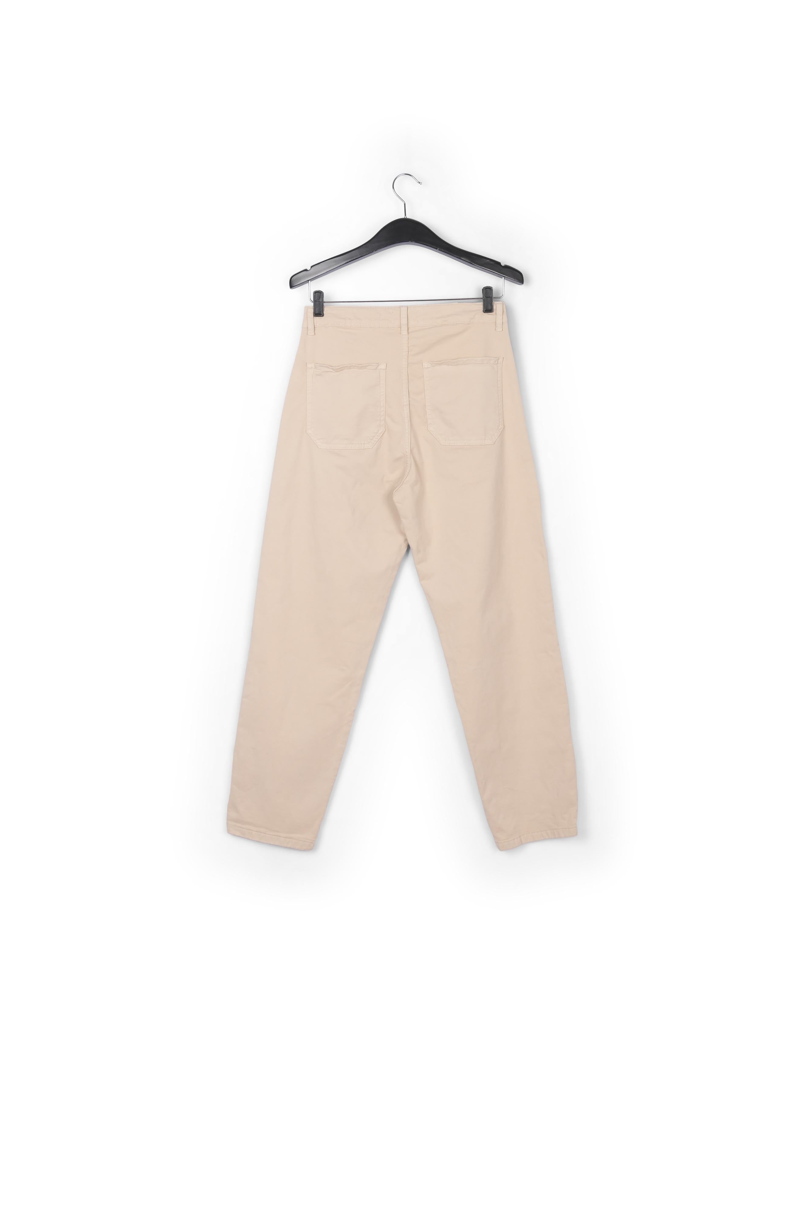 Pantalon taille haute beige RE—SSENTIEL | Essentiel second hand