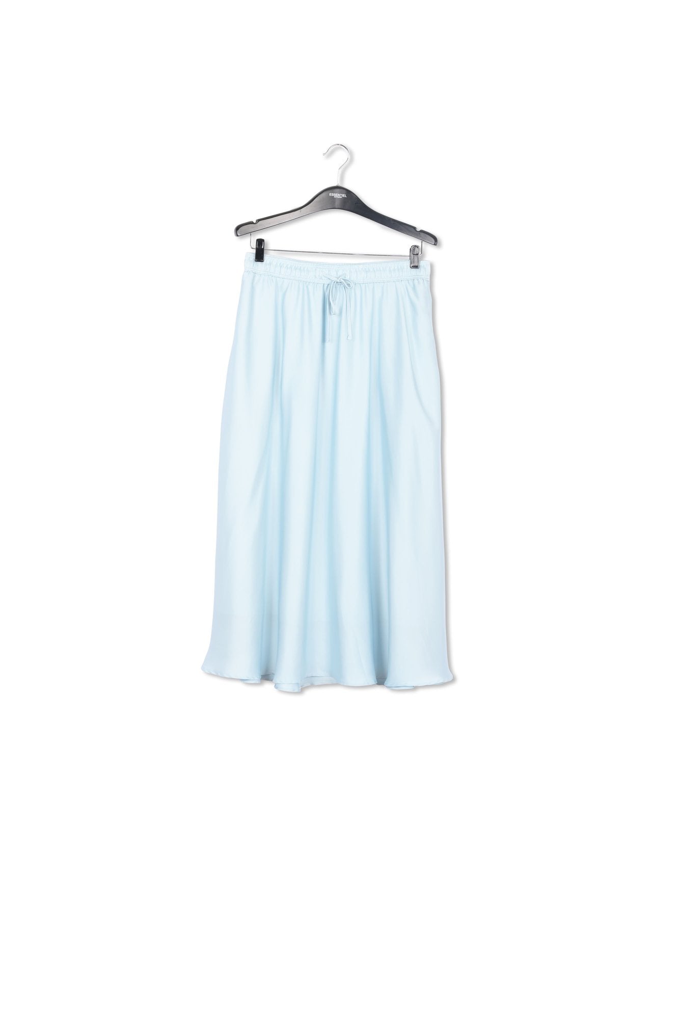 Light blue midi-length skirt with floral print RE—SSENTIEL | Essentiel second hand
