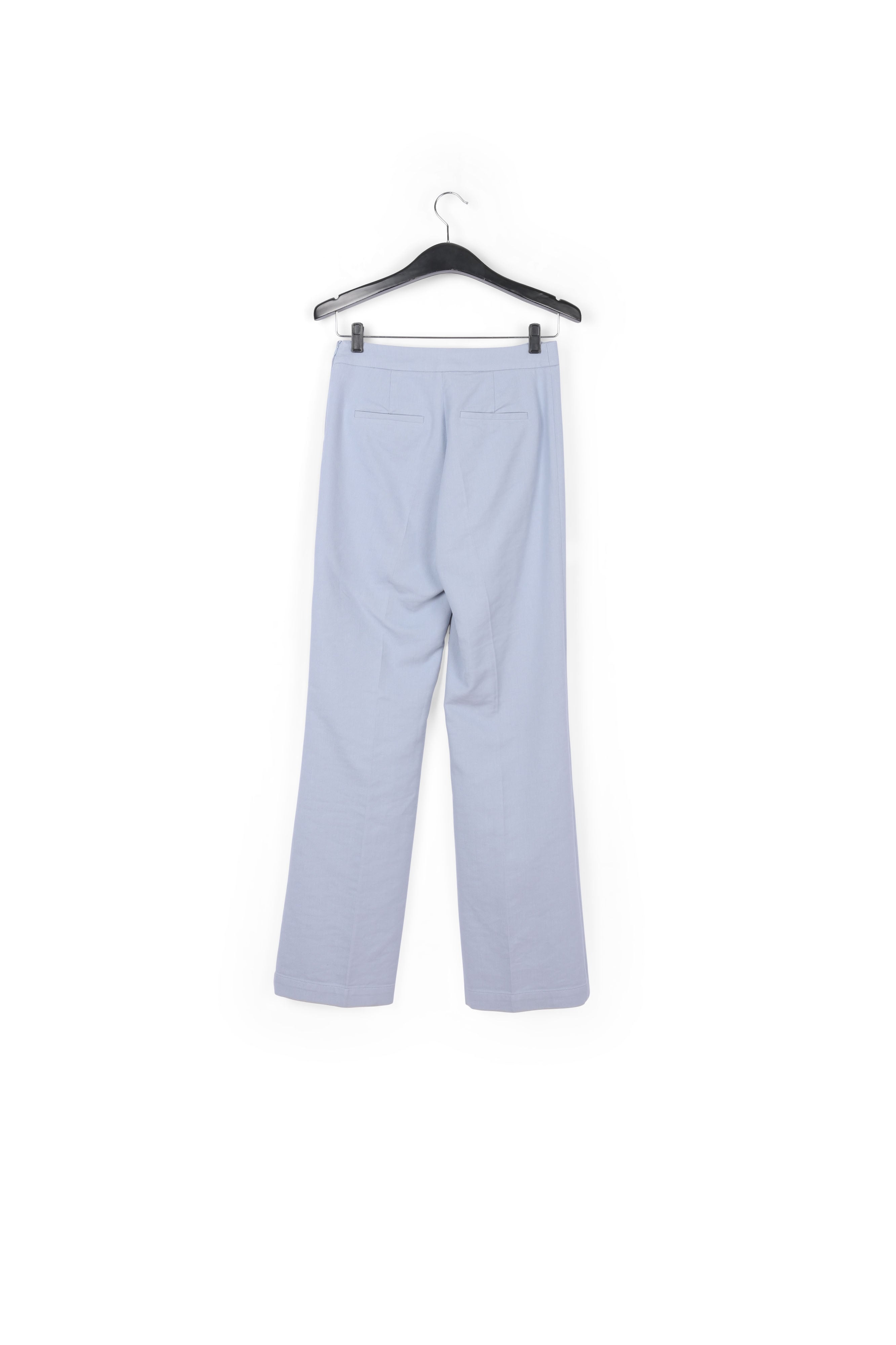 Light blue classic trousers RE—SSENTIEL | Essentiel second hand