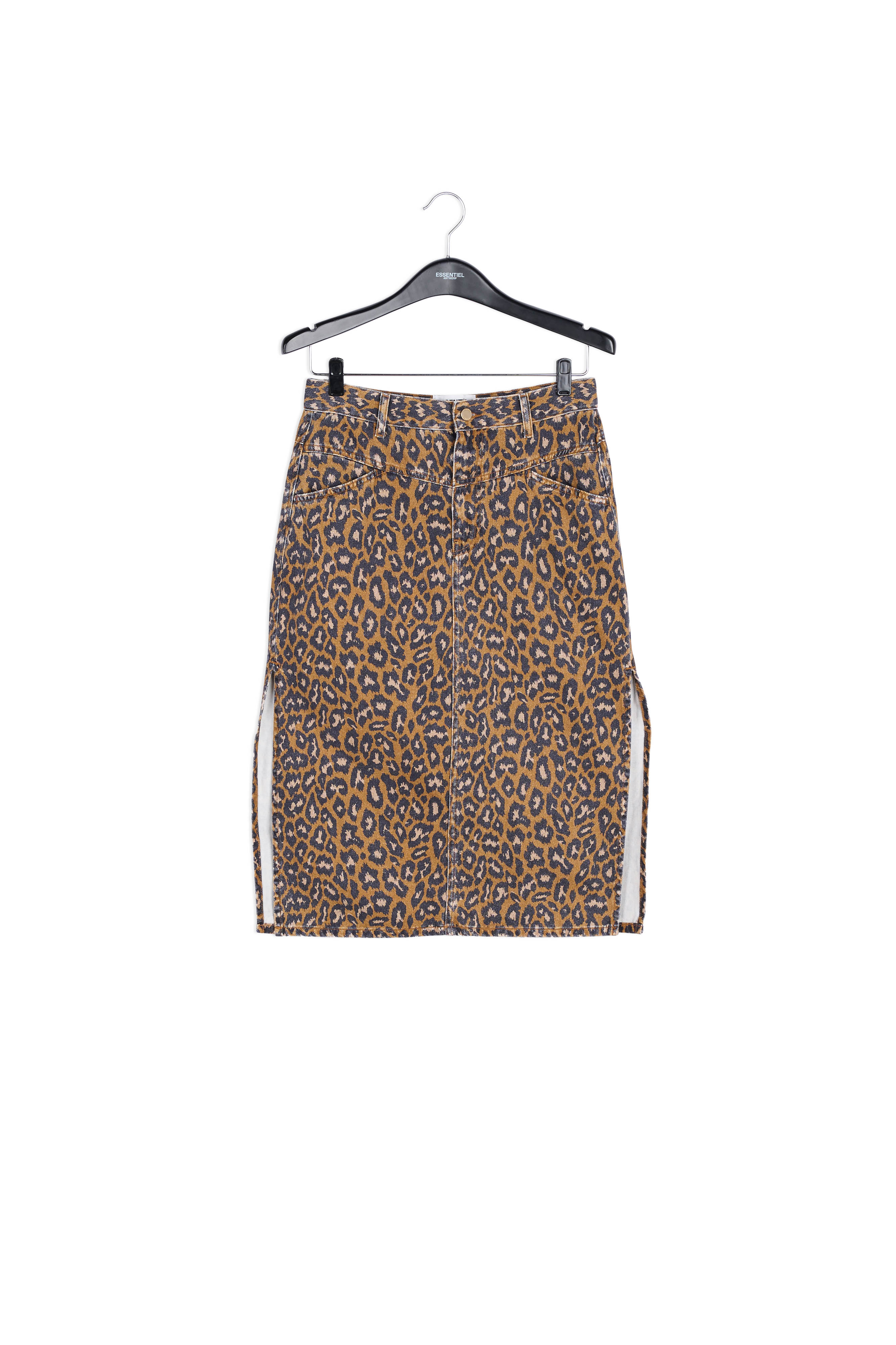 Midikokerrok met luipaardprint RE—SSENTIEL | Essentiel second hand