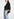 Black wool-blend sweater with lace inserts Faume - seconde main
