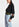 Zwarte wolmix trui met kanten details Faume - seconde main