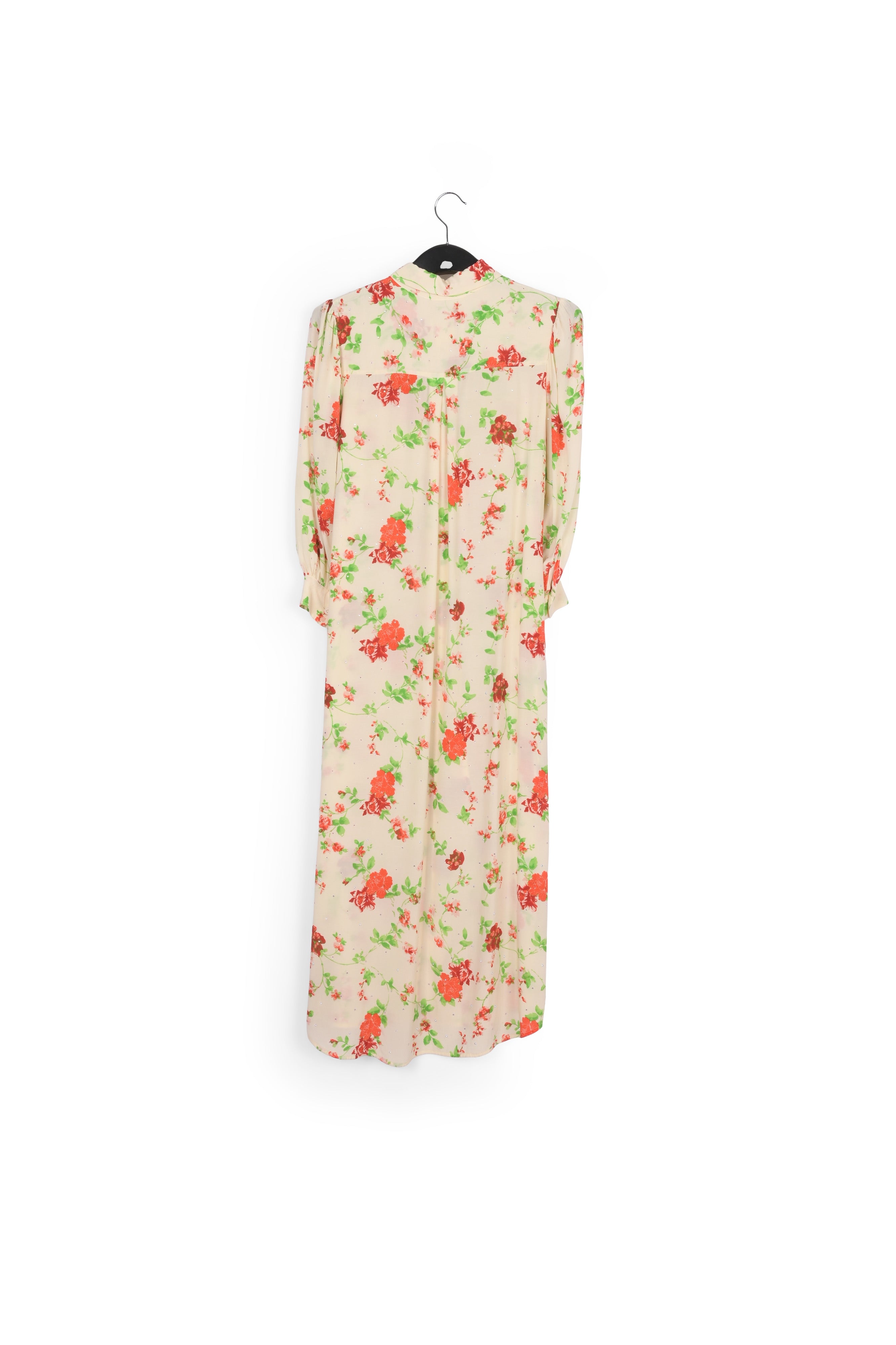 Off-white floral print shirt dress RE—SSENTIEL | Essentiel second hand