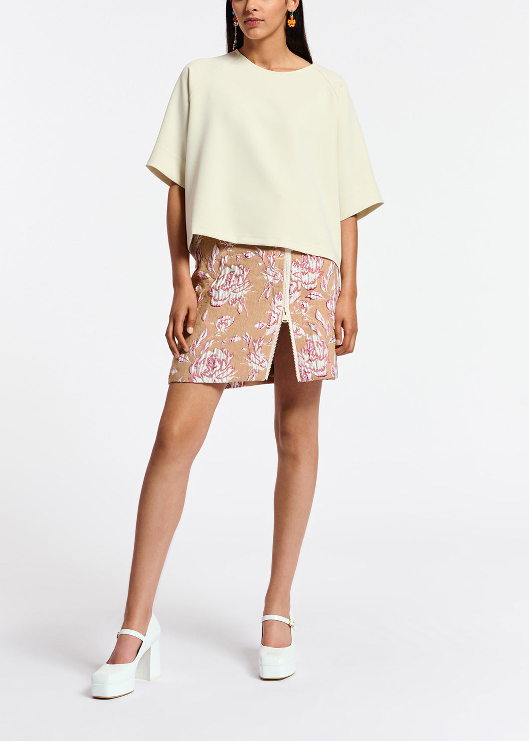 Ecru oversized top RE—SSENTIEL | Essentiel second hand