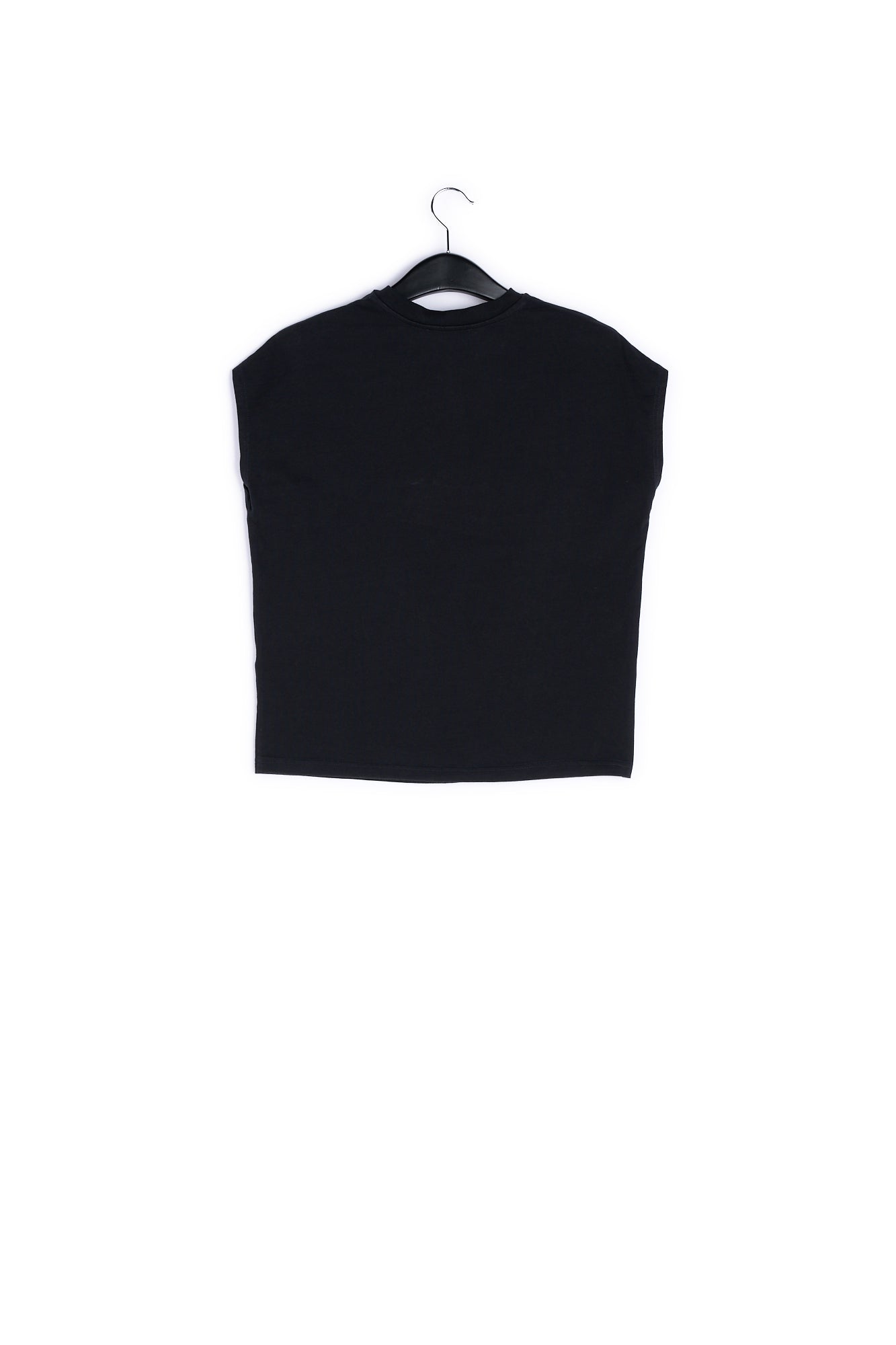 Black cotton T-shirt with 'Fury'-print RE—SSENTIEL | Essentiel second hand