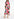Light pink, pink and blue maxi-dress with graphic print Faume - seconde main