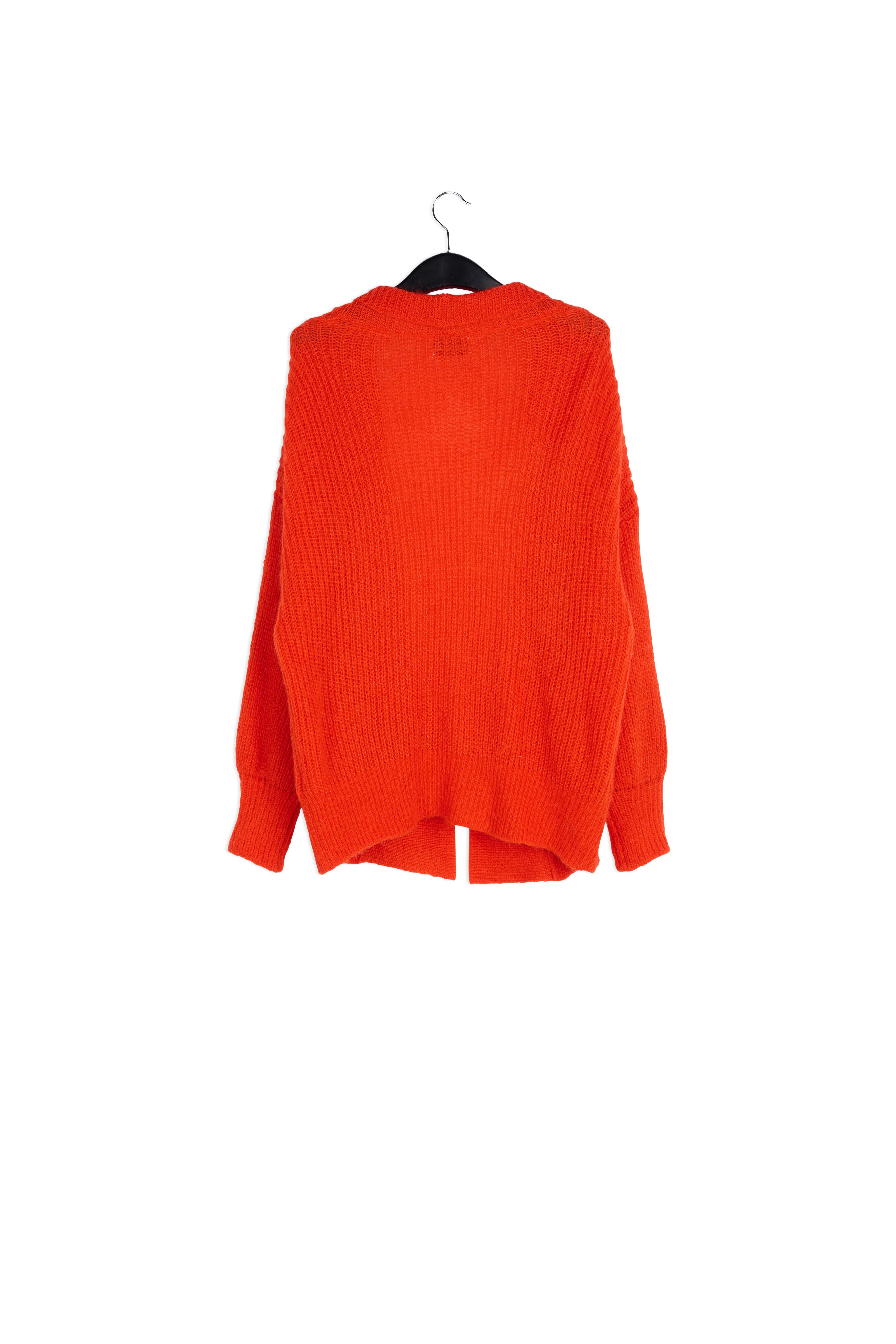 Cardigan orange à col replié RE—SSENTIEL | Essentiel second hand