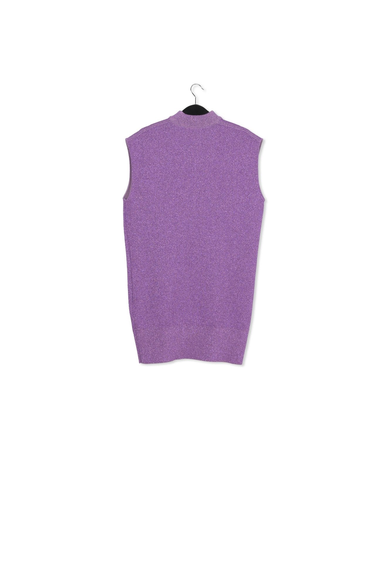 Purple lurex knitted dress RE—SSENTIEL | Essentiel second hand